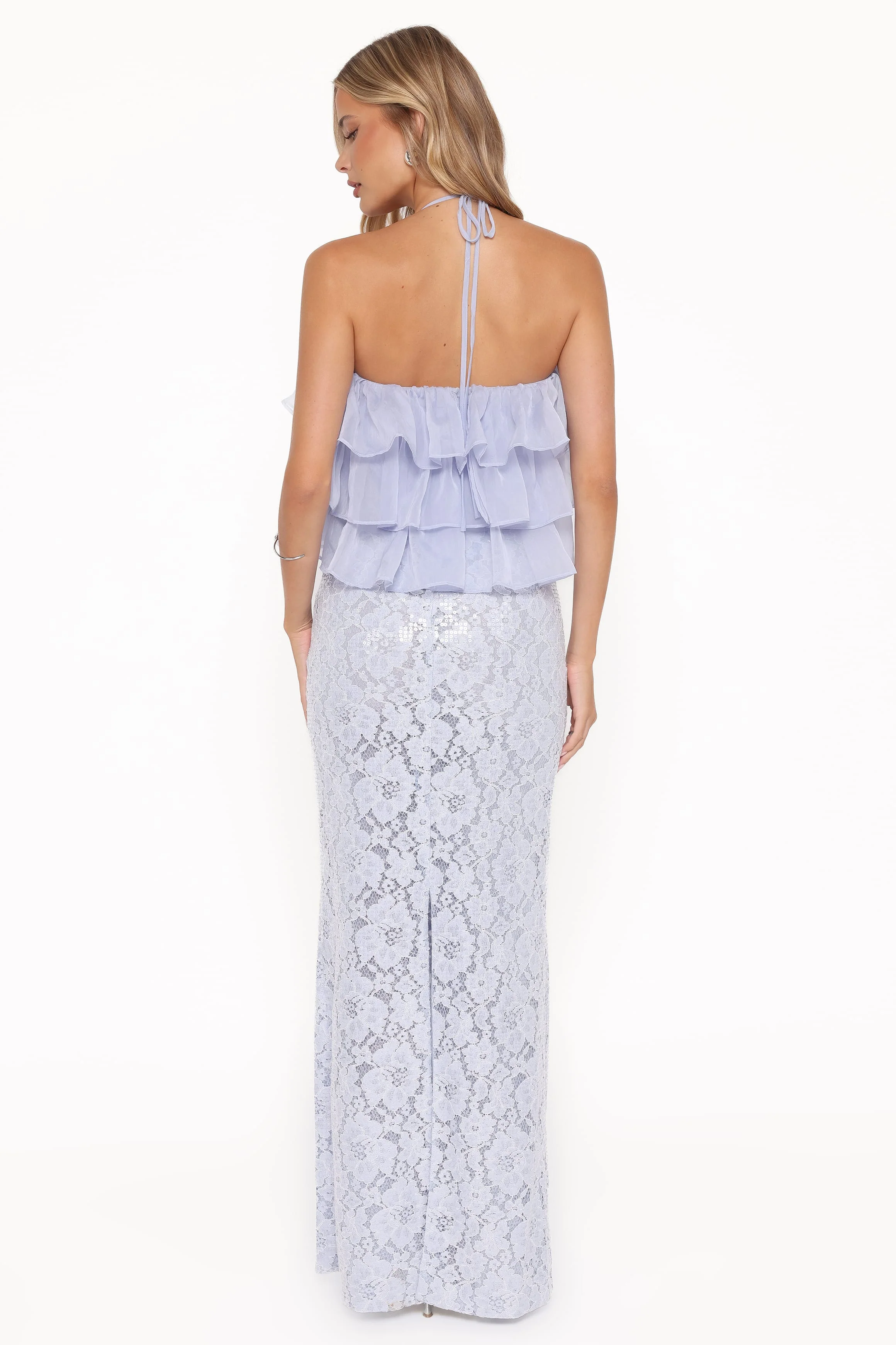 Jennings Lace Maxi Skirt - Blue Sequin - Image 5