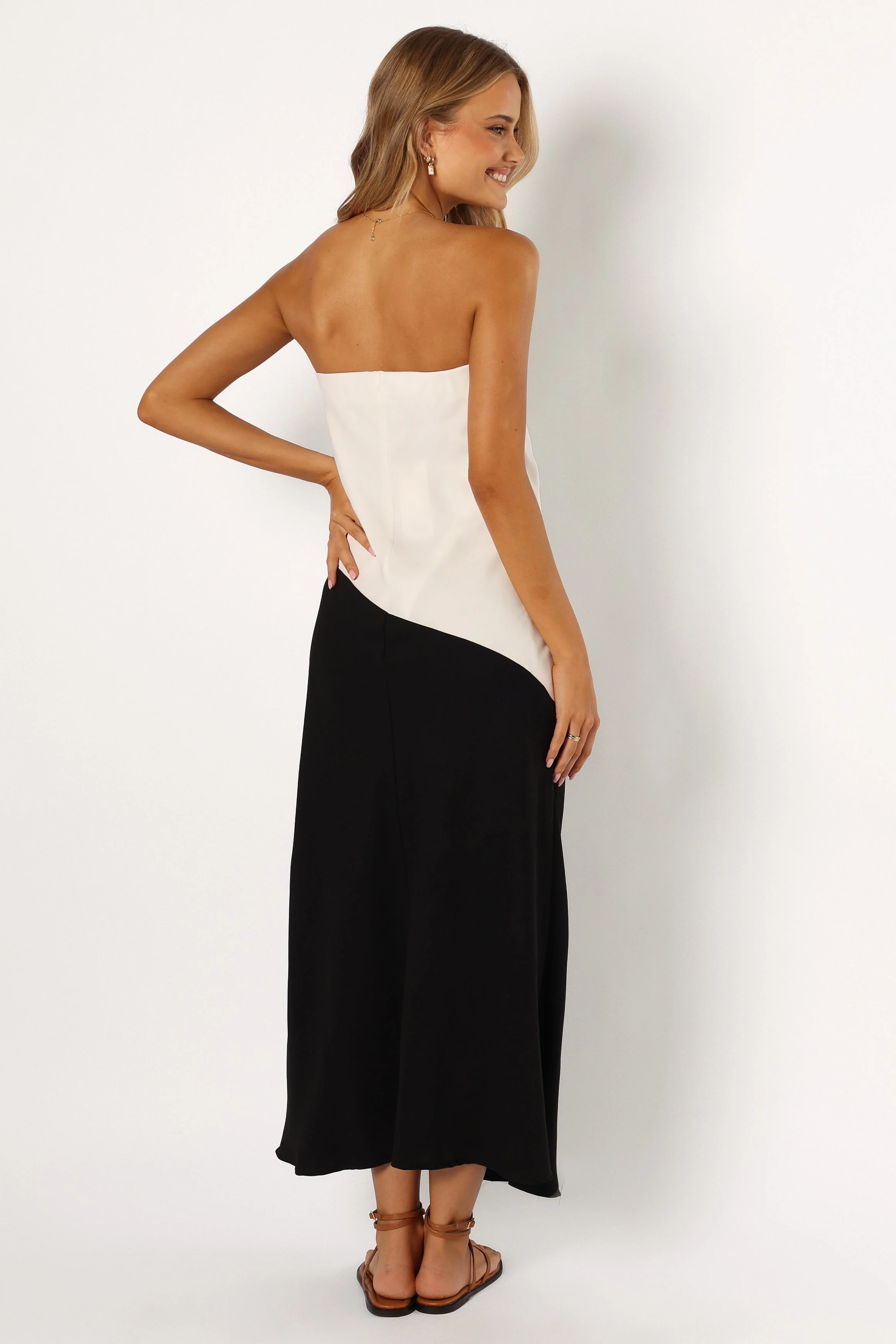 Joanna Maxi Dress - White Black - Image 4