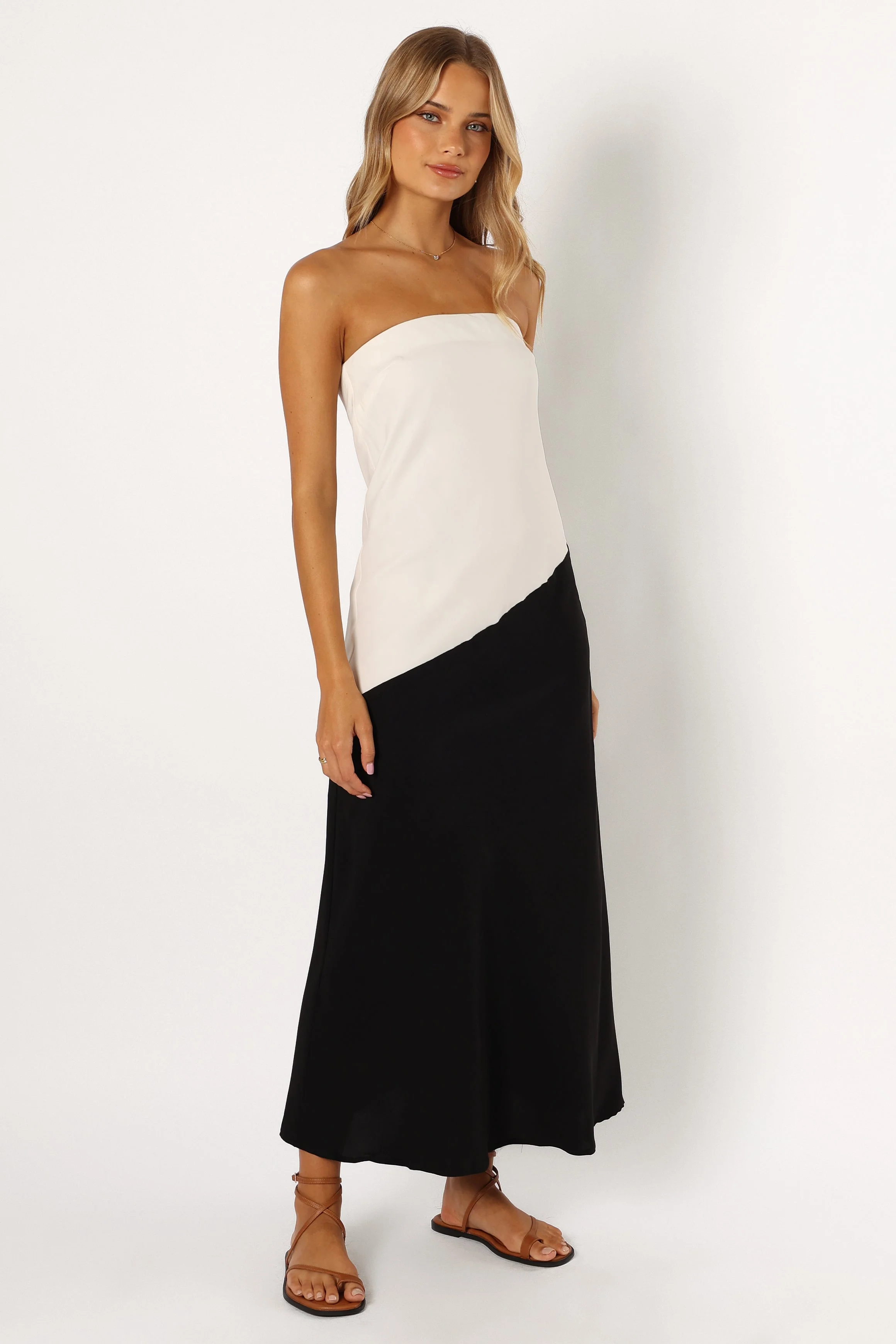 Joanna Maxi Dress - White Black - Image 5