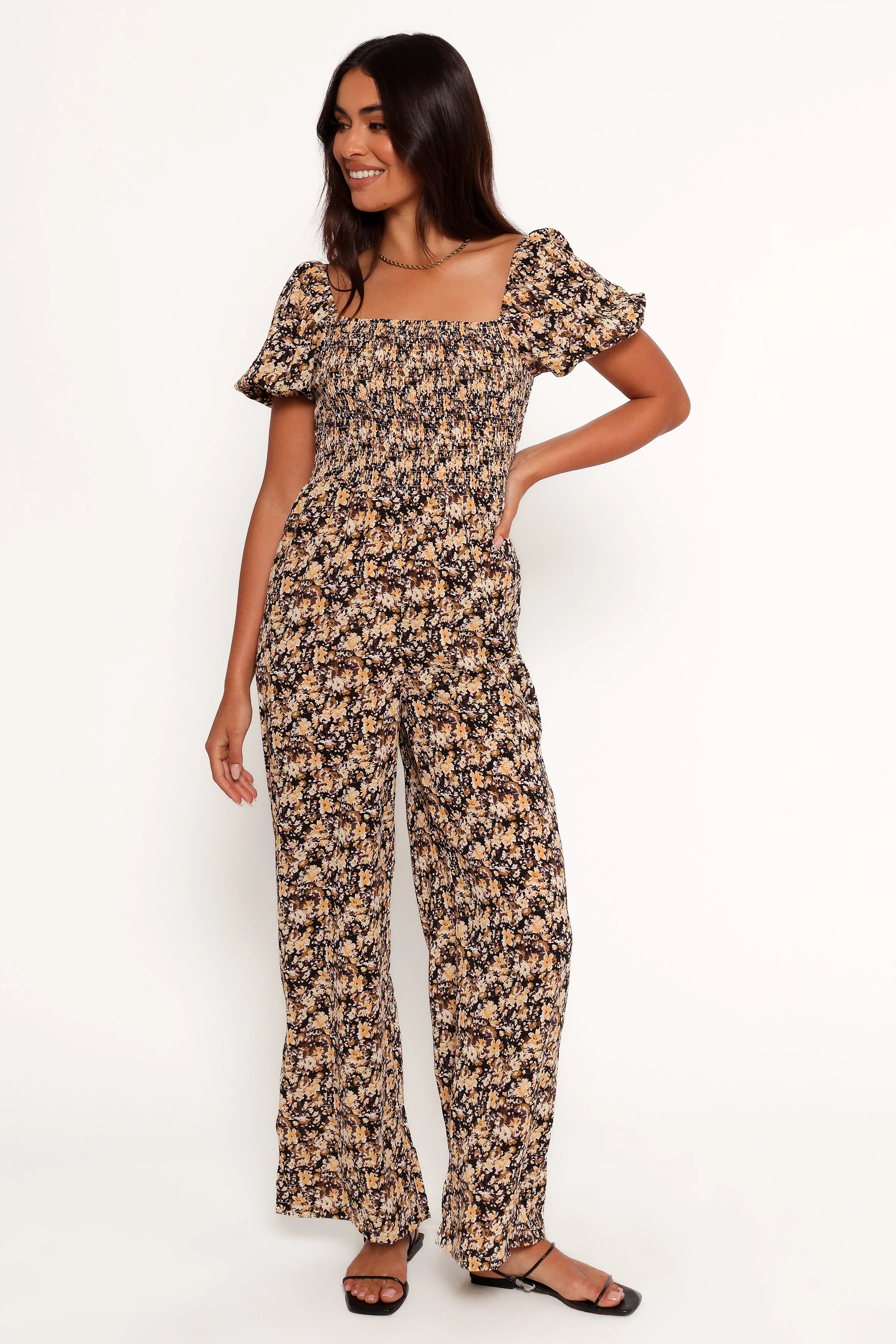Jolene Jumpsuit - Black Ditsy Floral - Image 8
