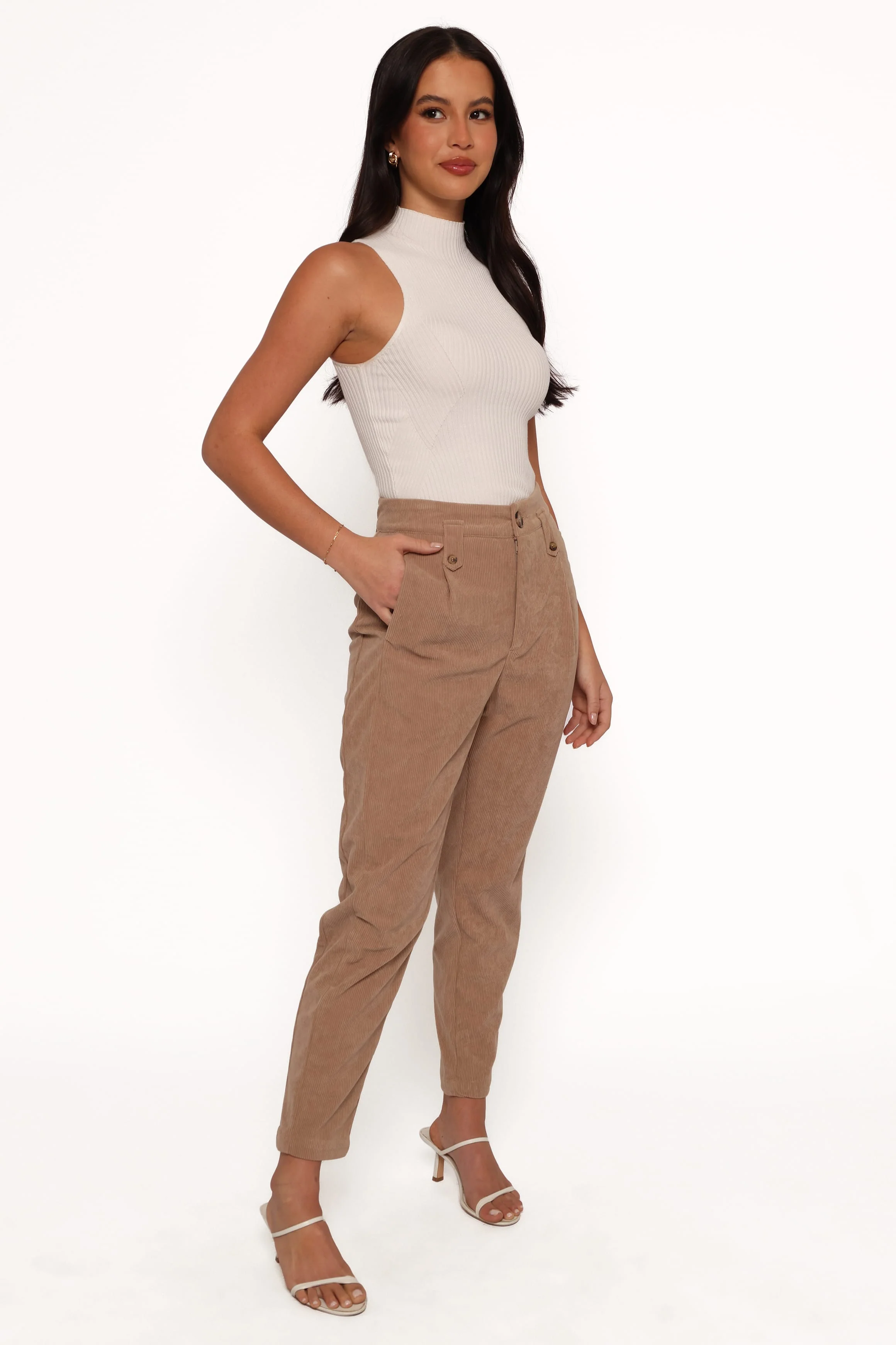 Jones Cord Pant - Brown - Image 8