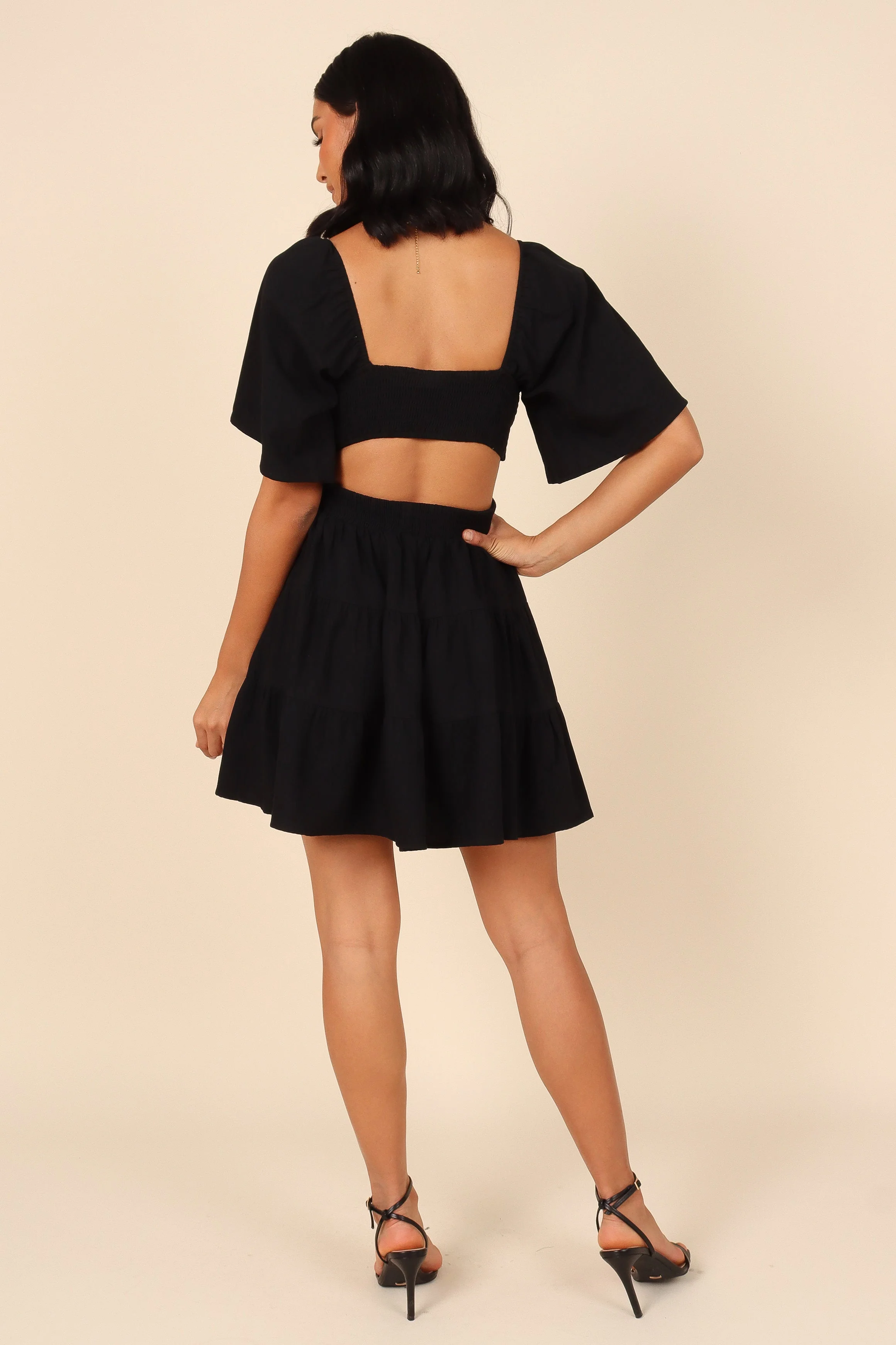 Jordyn Cut Out Mini Dress - Black - Image 3