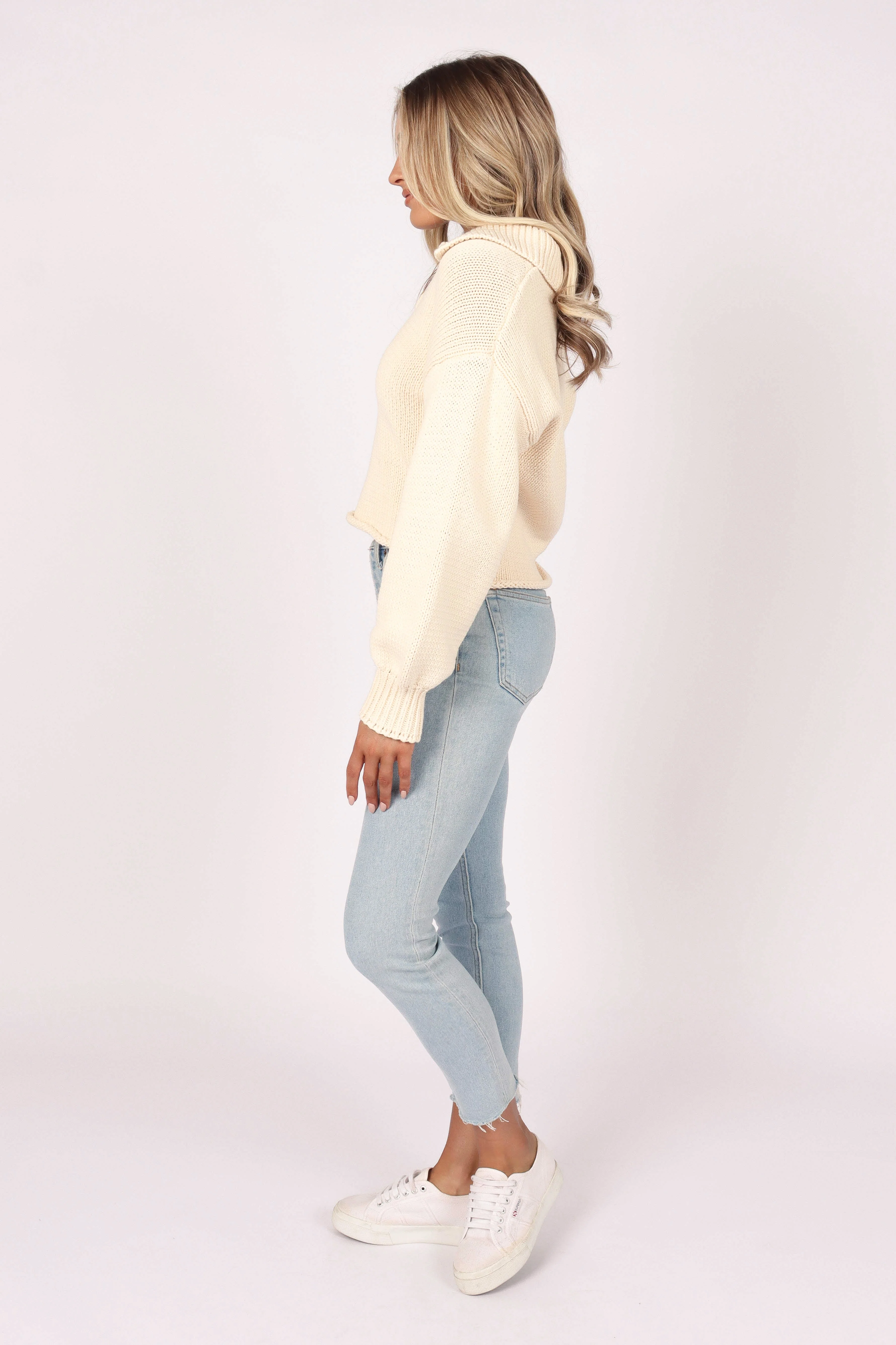 Julia Knit Sweater - Cream - Image 4