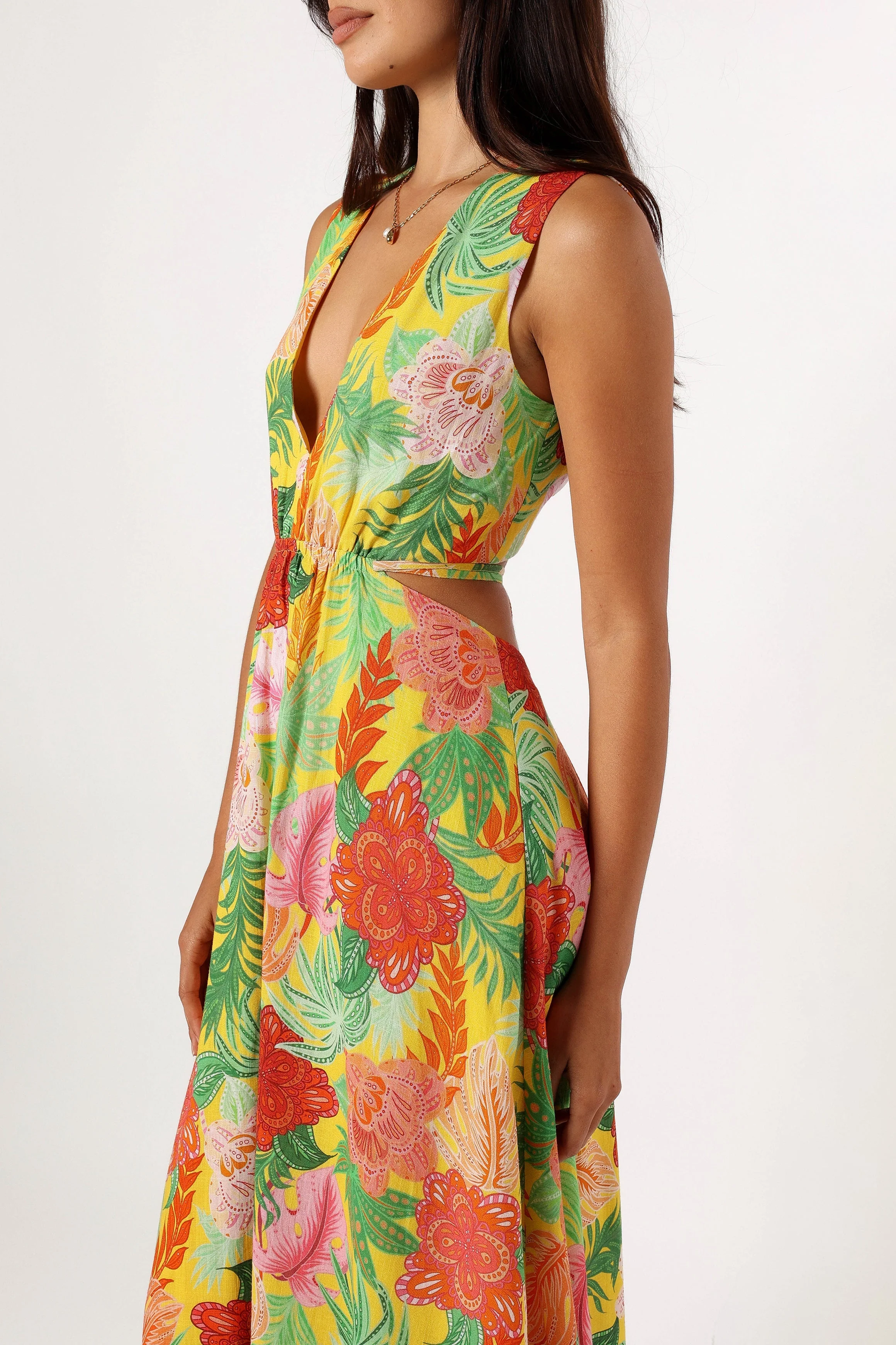 Kaia Midi Dress - Leilani Print - Image 9