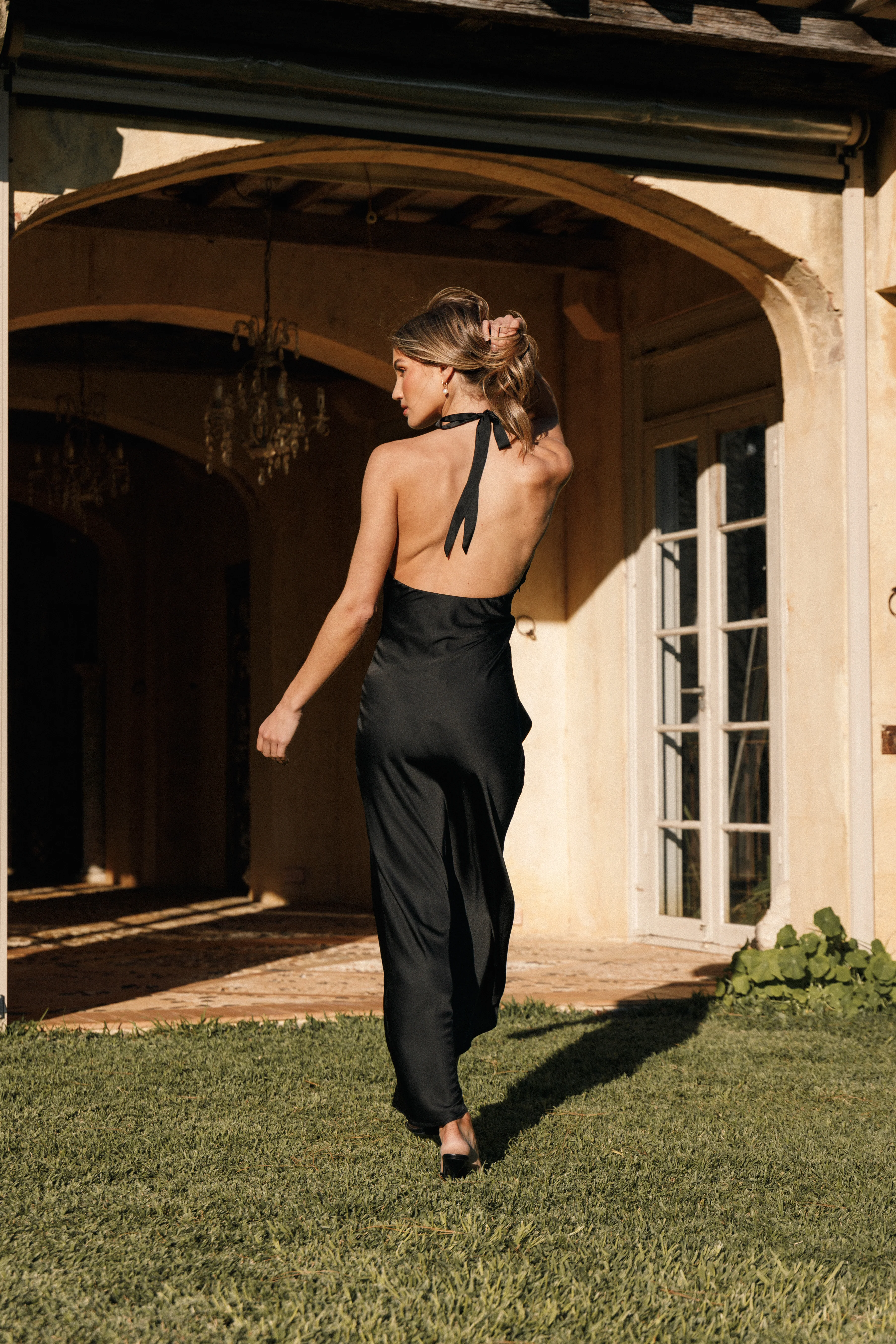 Kalina Halterneck Maxi Dress - Black - Image 2