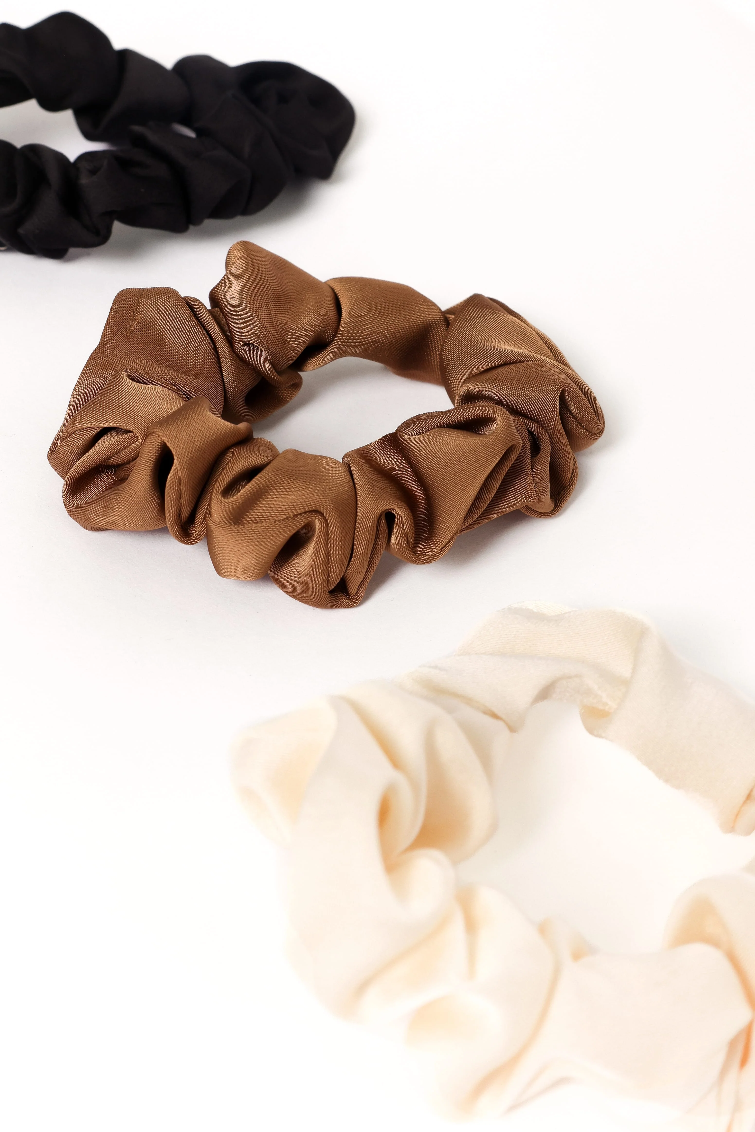 Karina Hair Ties - Cream/Brown/Black - Image 2