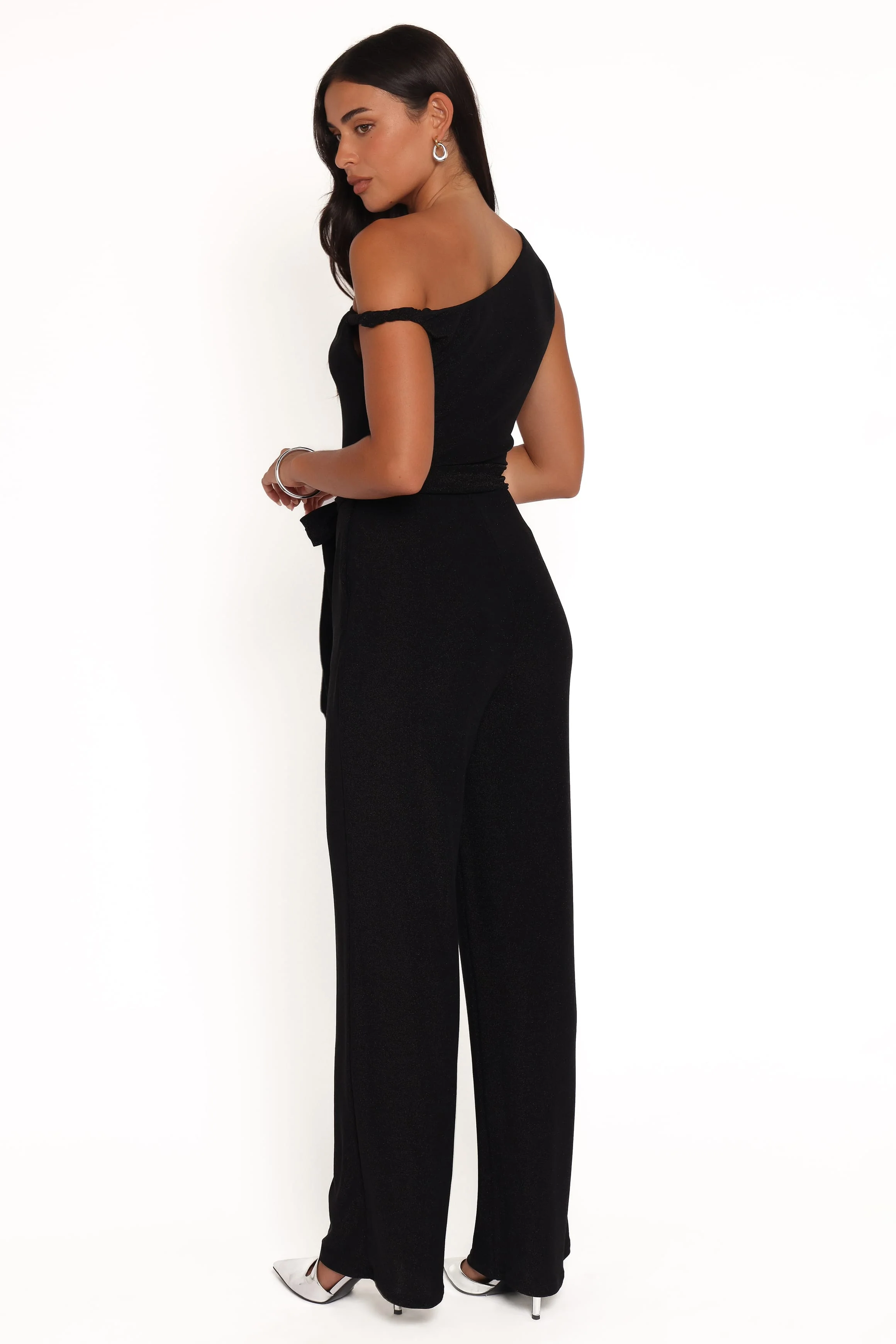 Katarina Off Shoulder Jumpsuit - Black - Image 4