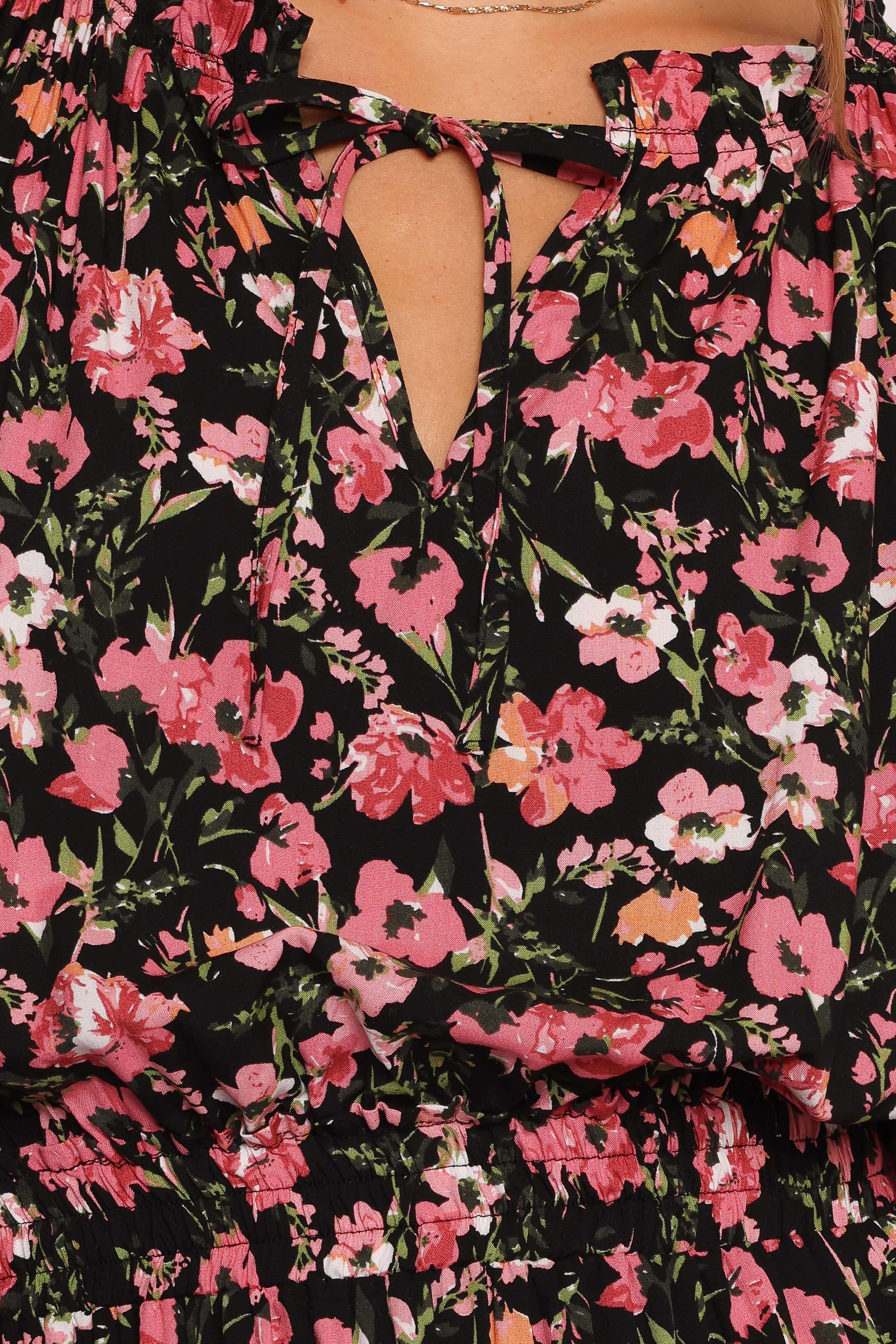 Kealan Dress - Black Floral - Image 6