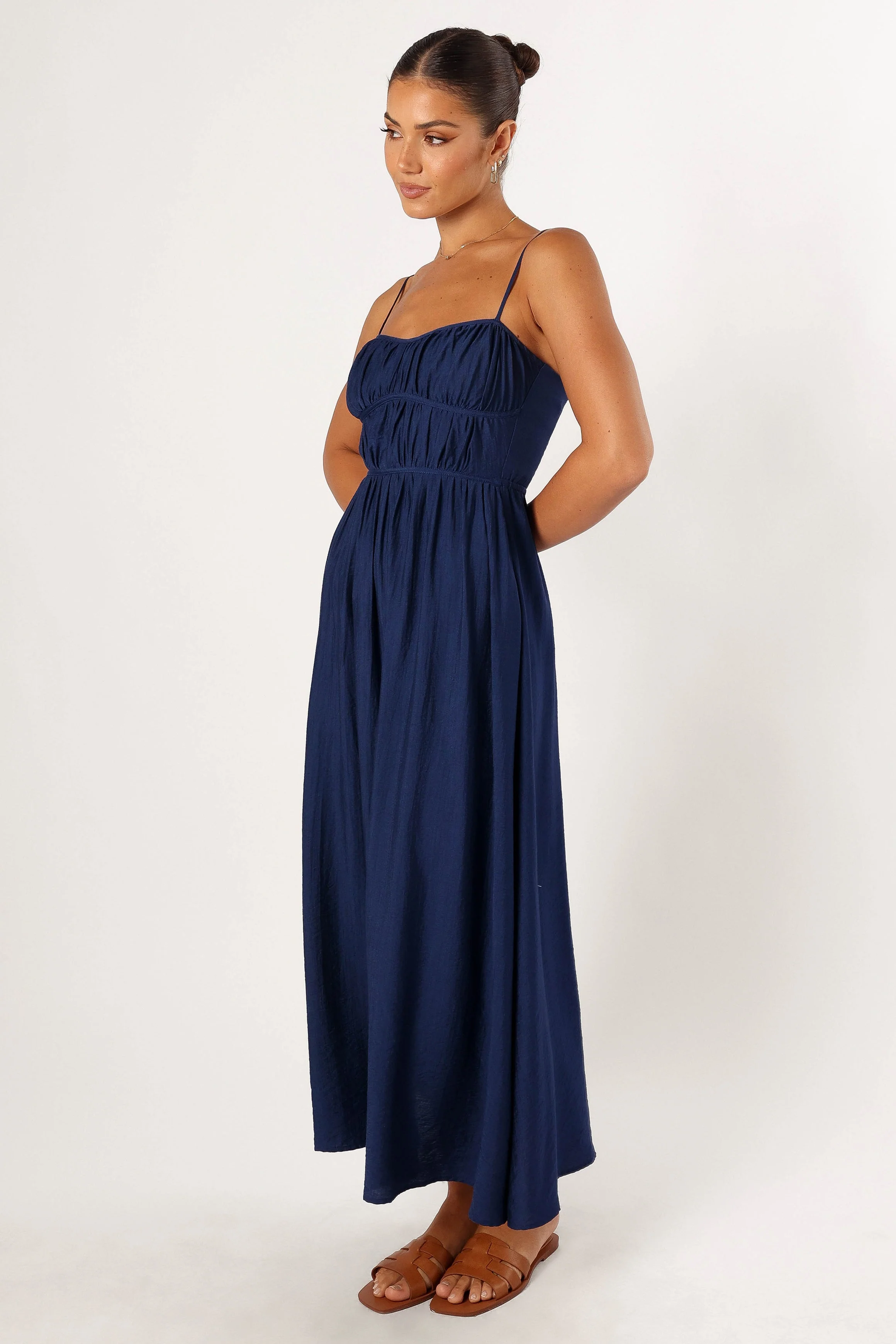 Kelani Luxi Midi Dress - Navy - Image 2