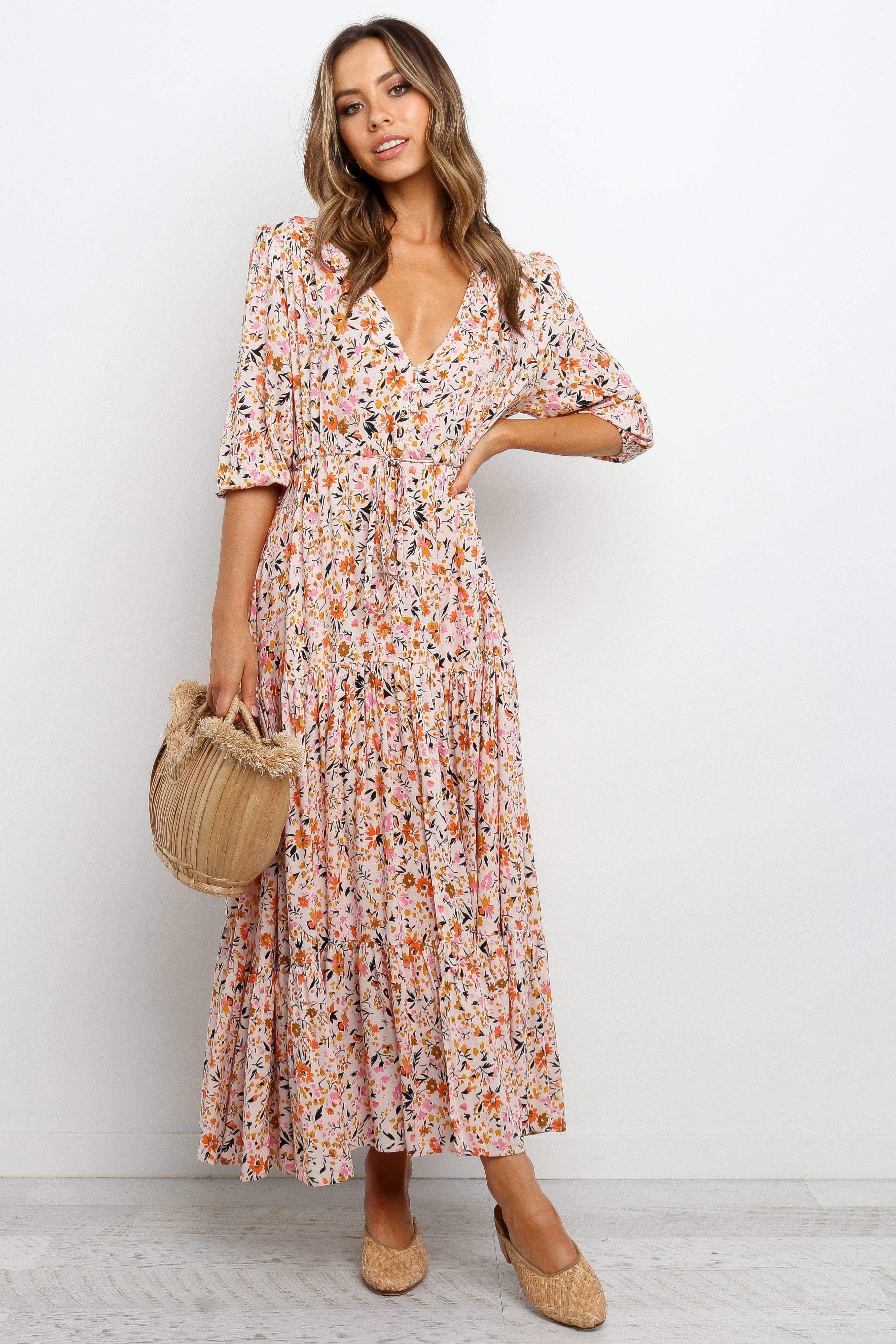 Kelda Dress - Beige - Image 4