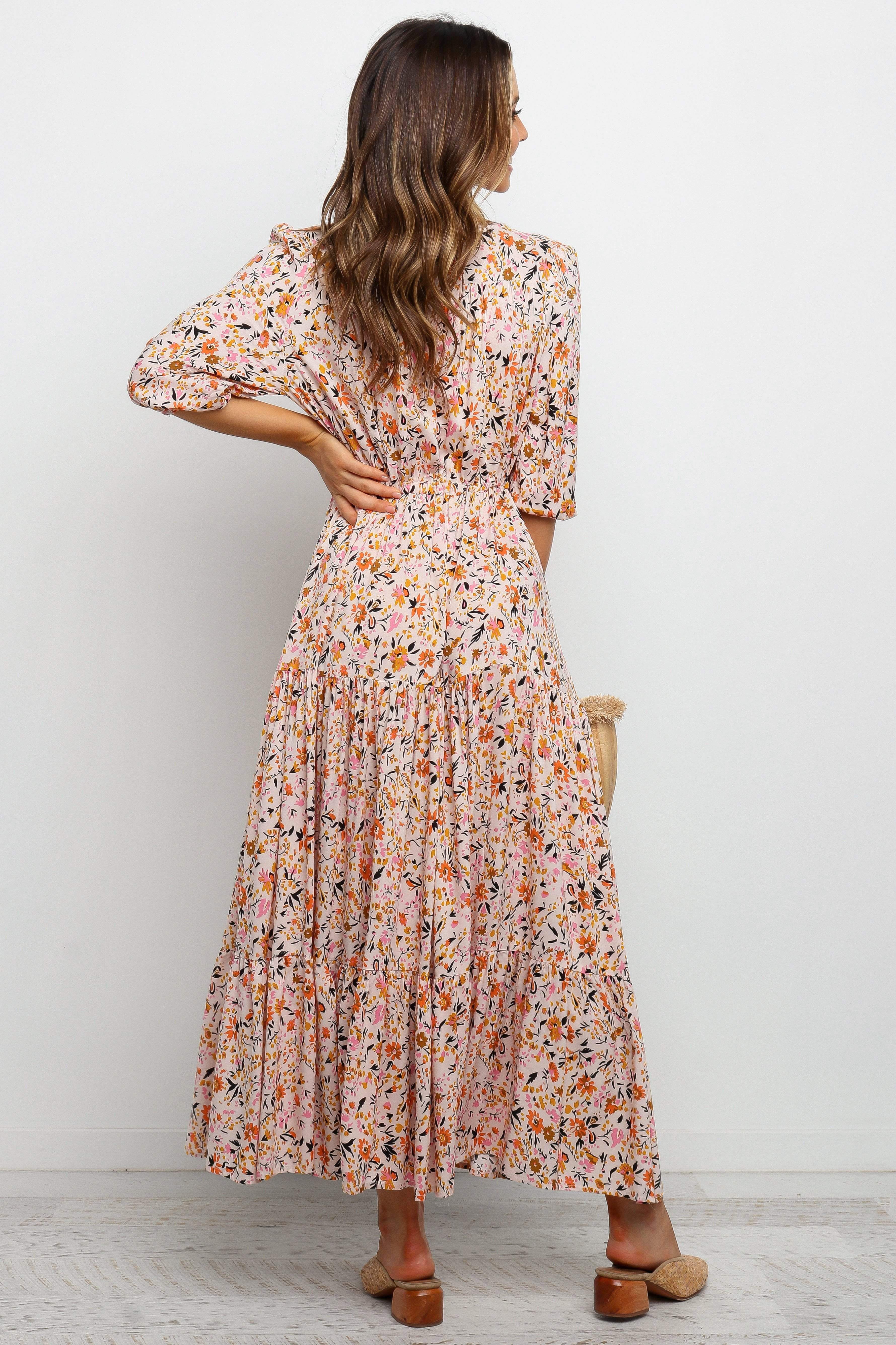 Kelda Dress - Beige - Image 6
