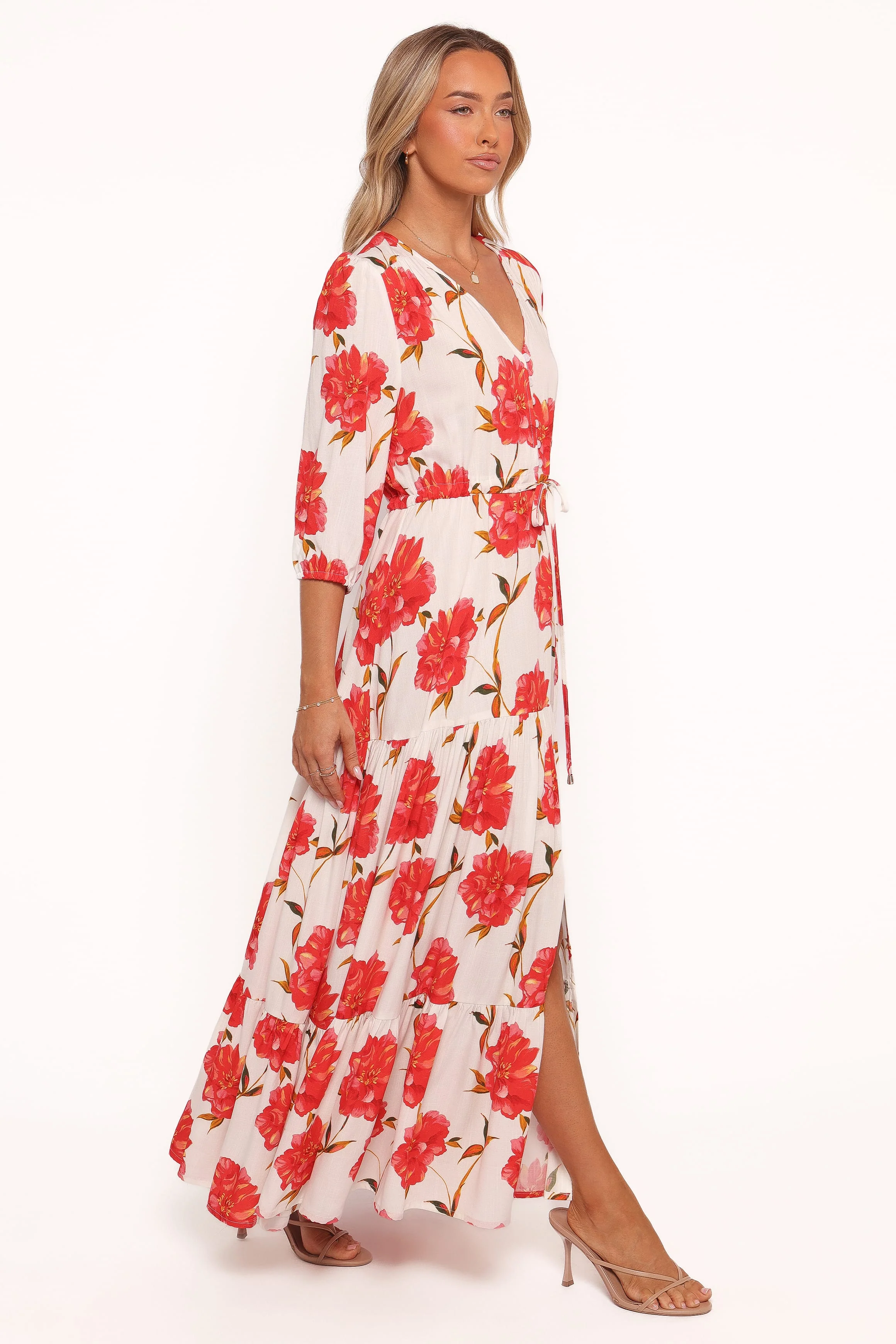 Kelda Dress - Red Floral - Image 4