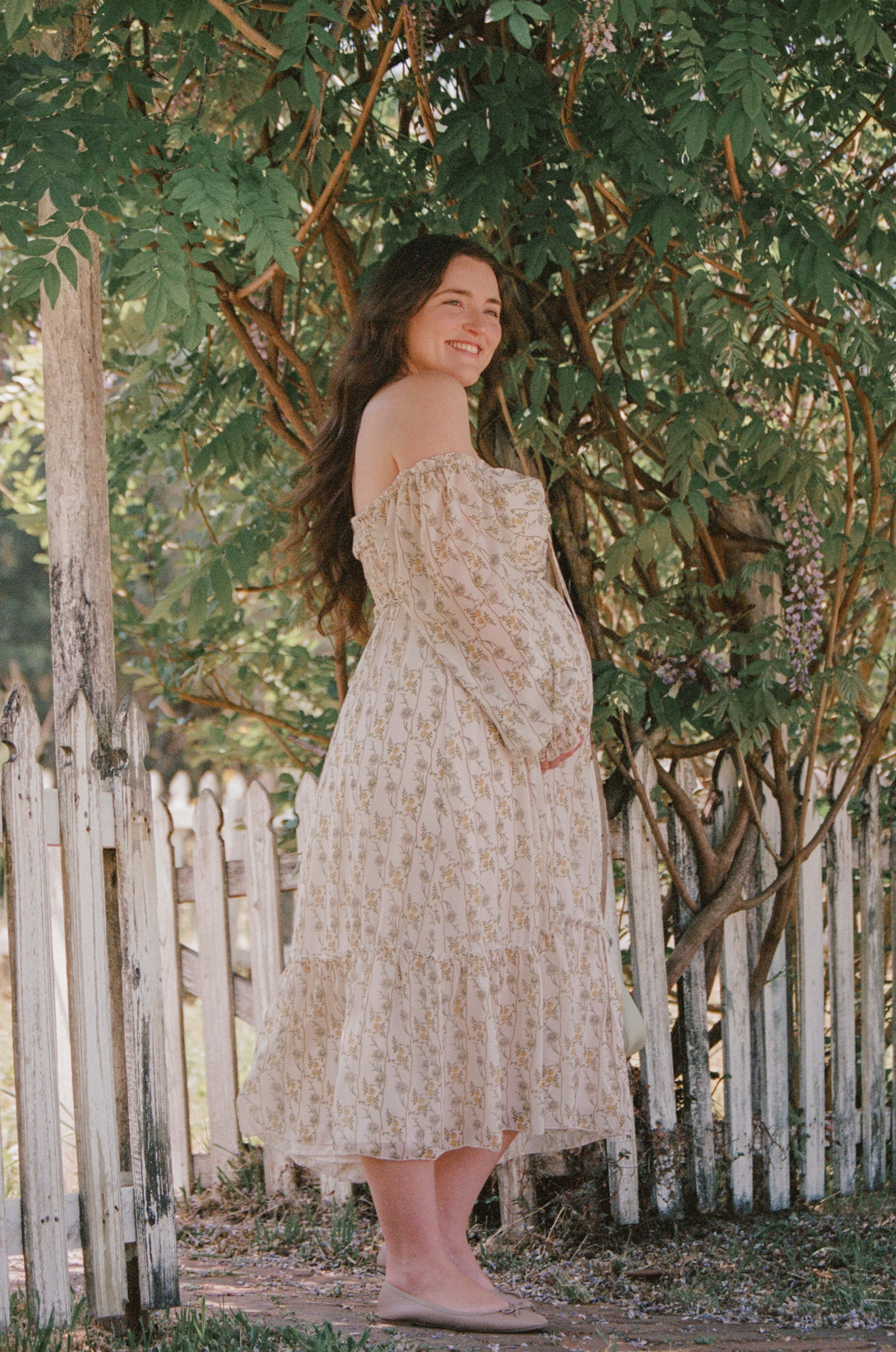 Keziah Long Sleeve Maxi Dress - Yellow Floral - Image 7