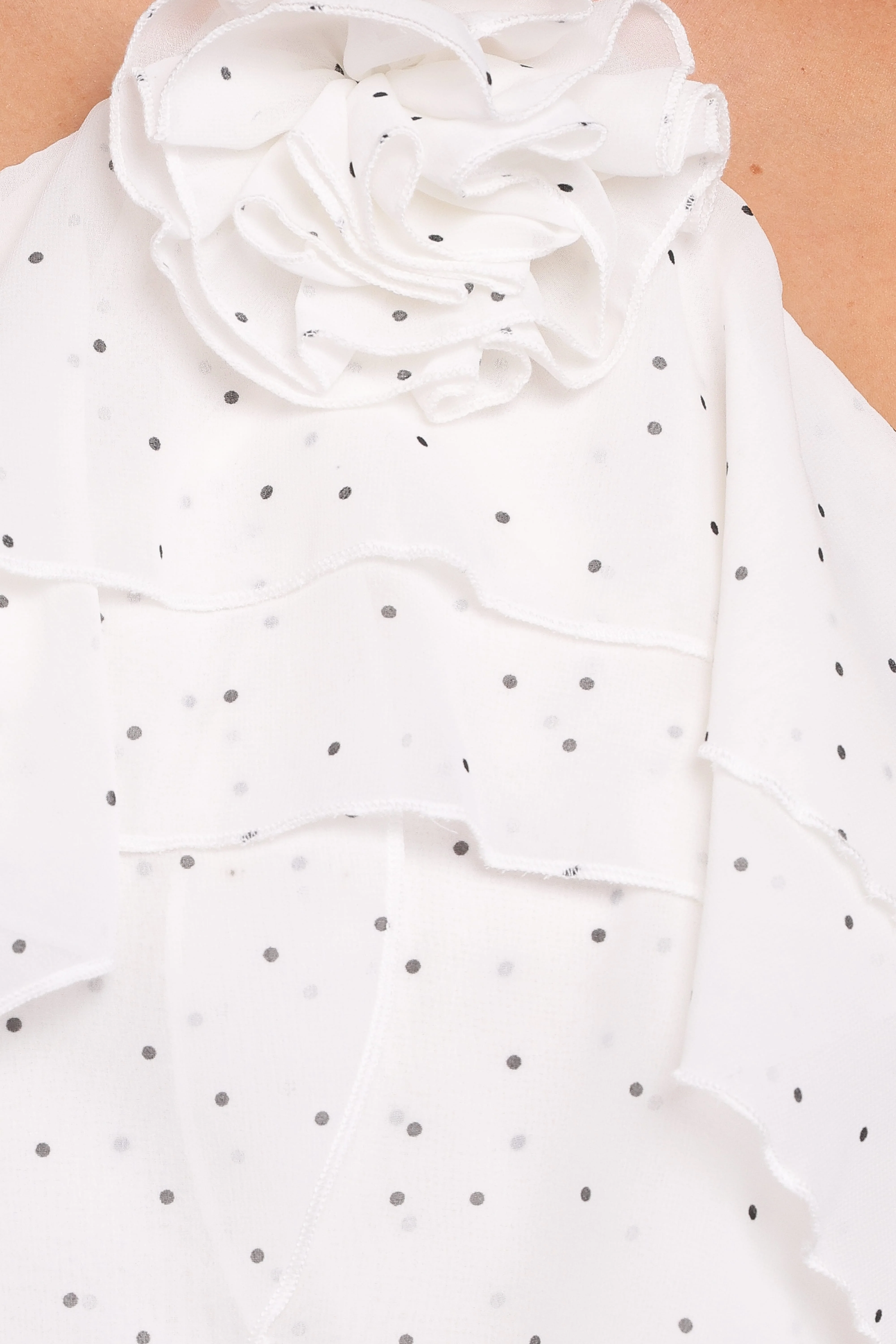 Kit Ruffled Skort Set - White Polka Dot - Image 9