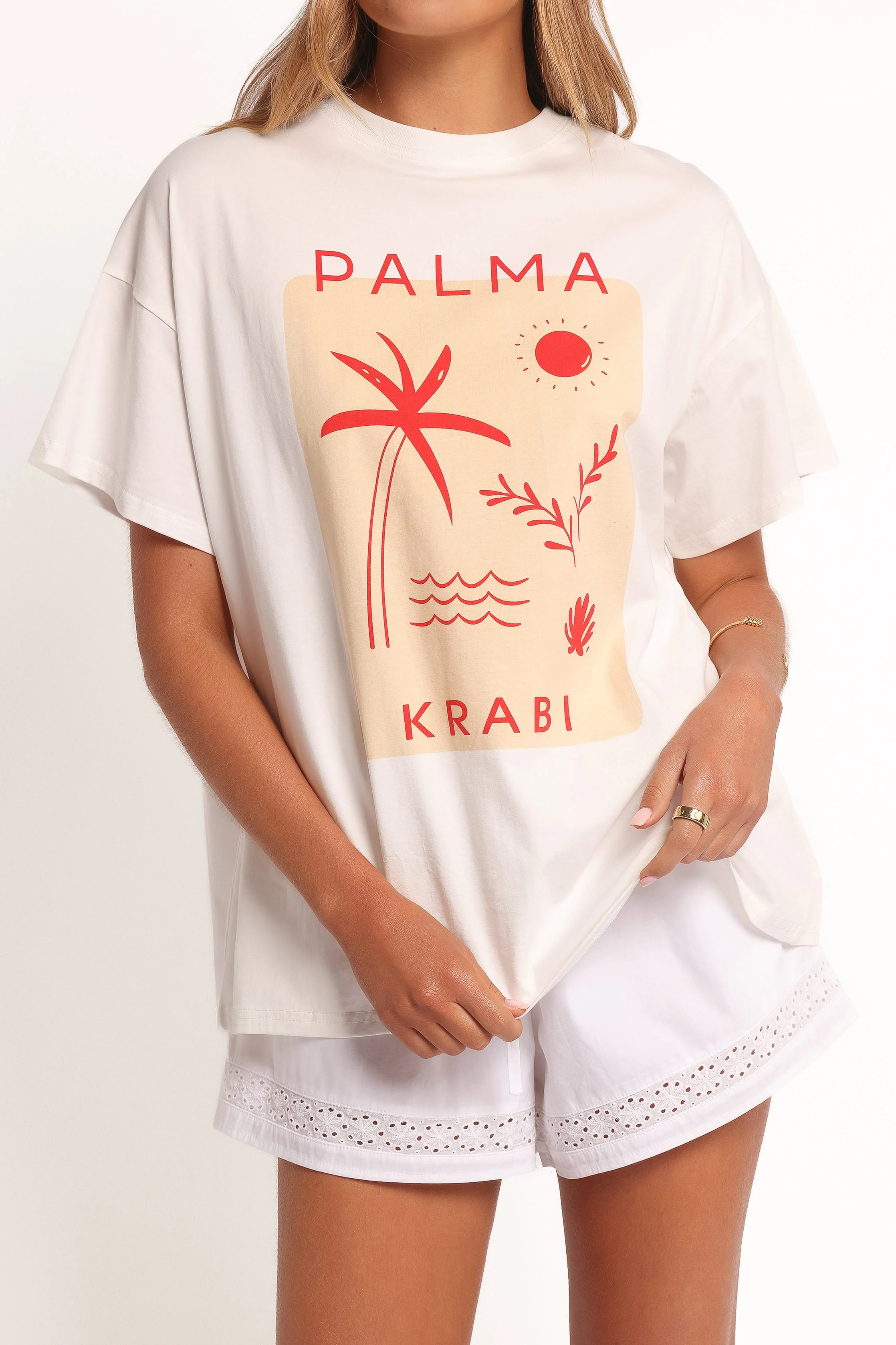 Krabi Beach Graphic Tee - White - Image 6