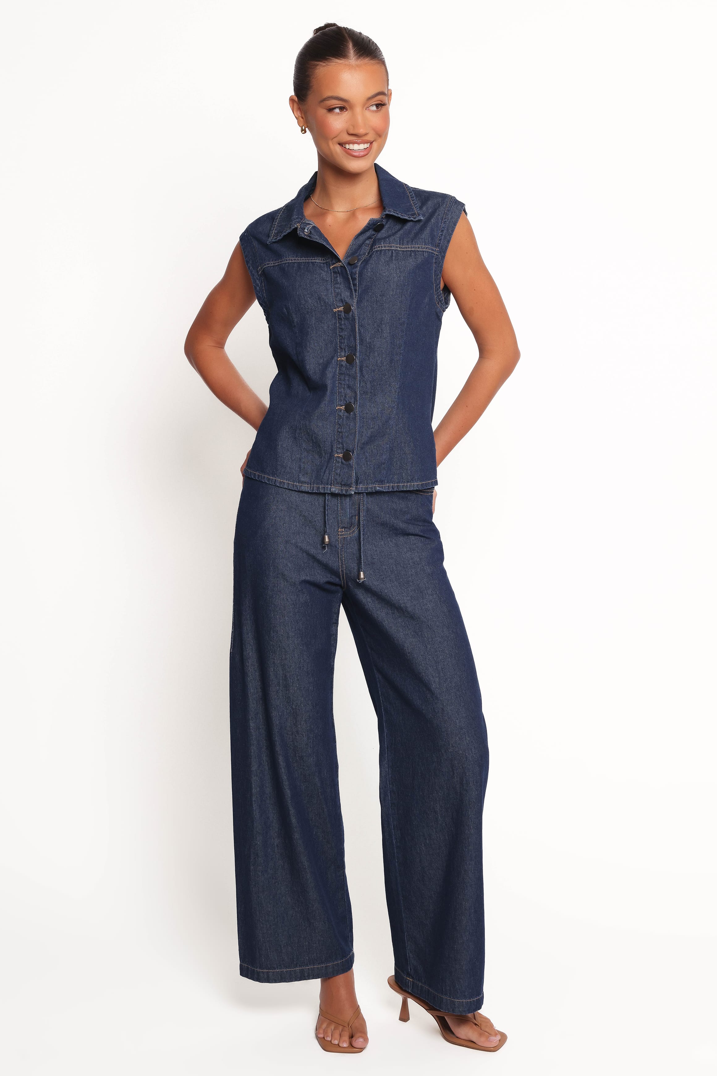 Kyrie Denim Top - Indigo - Image 6