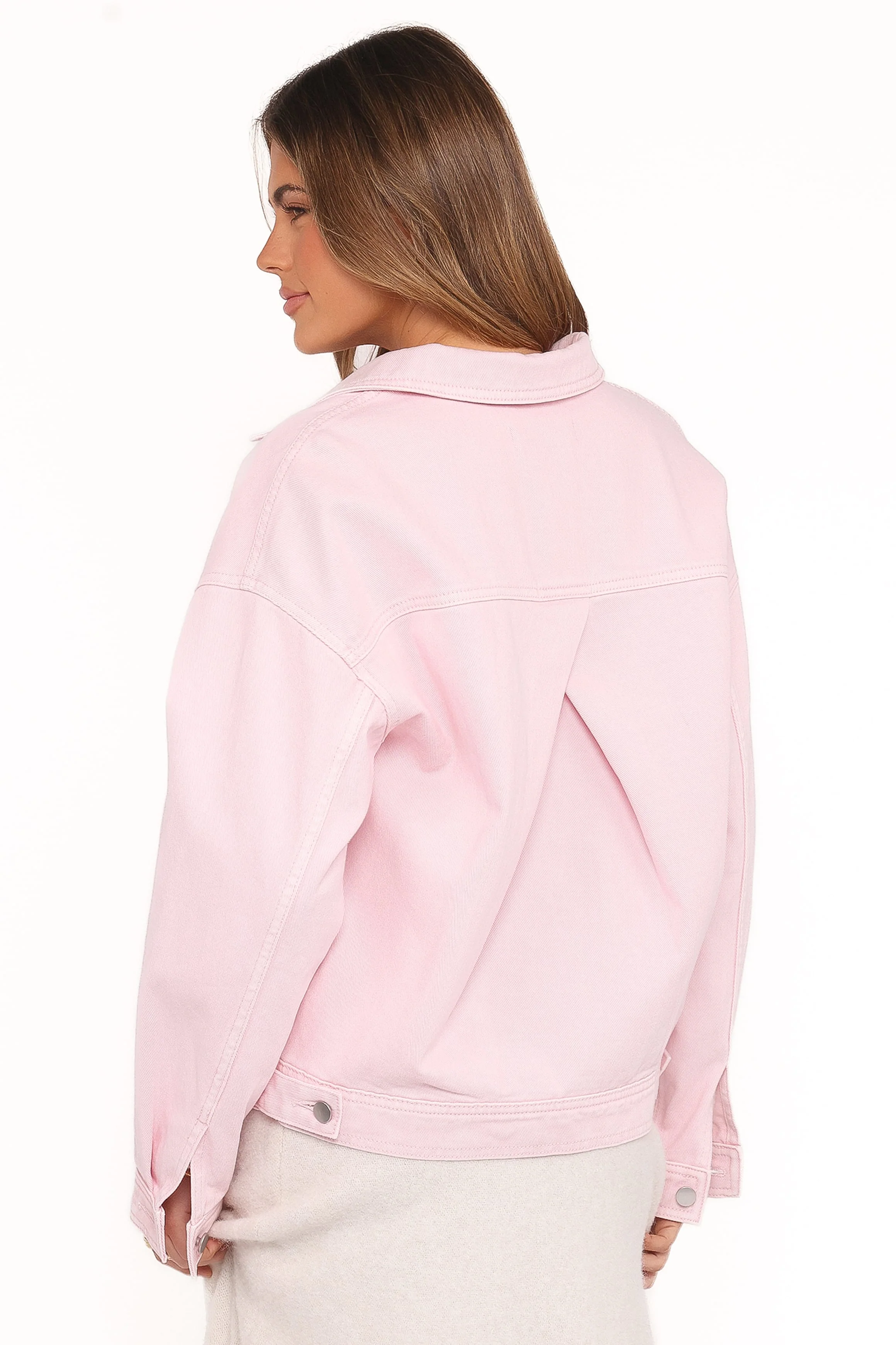Larosa Denim Jacket - Dusty Pink - Image 4