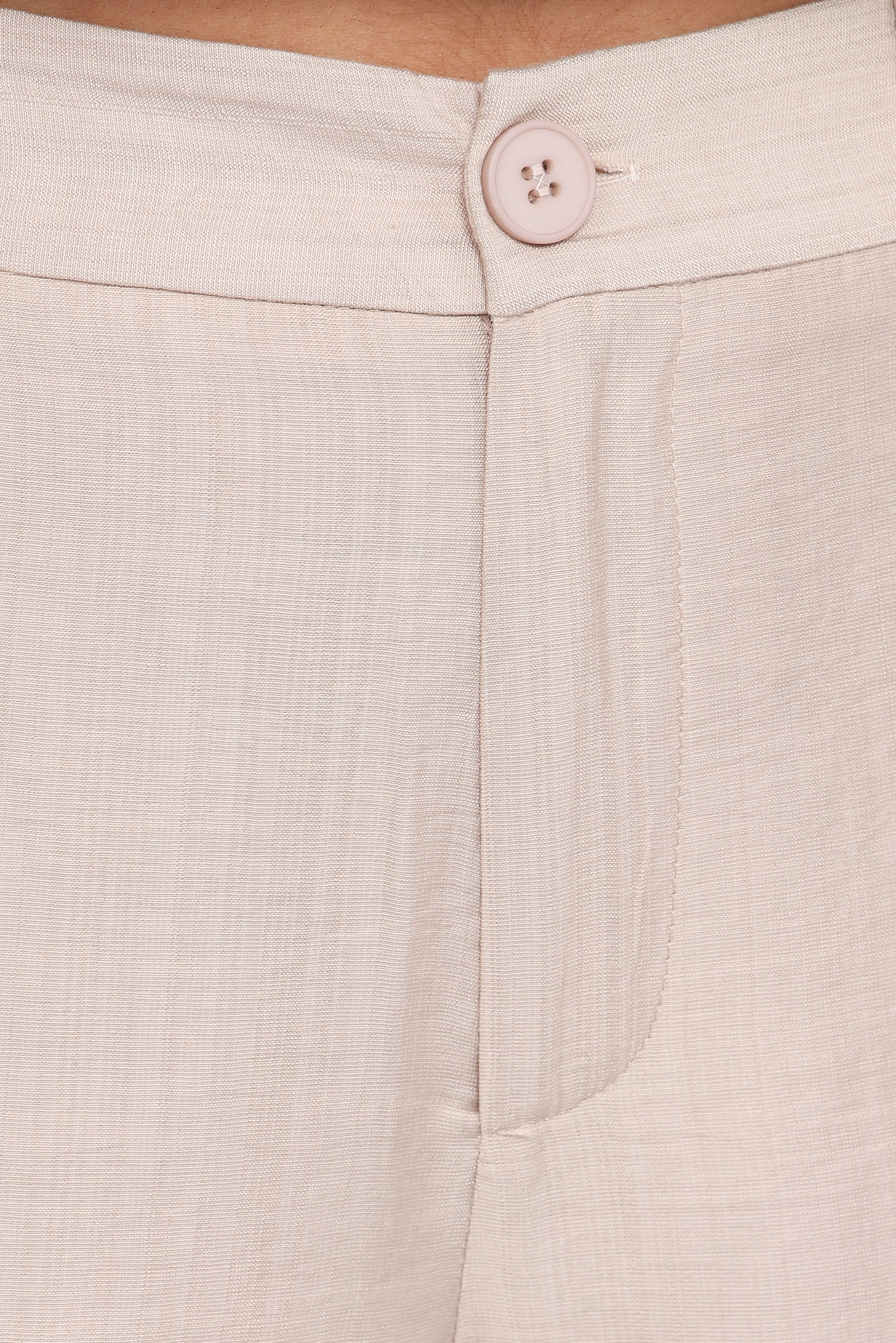 Lauren Wide Leg Pant - Beige - Image 6