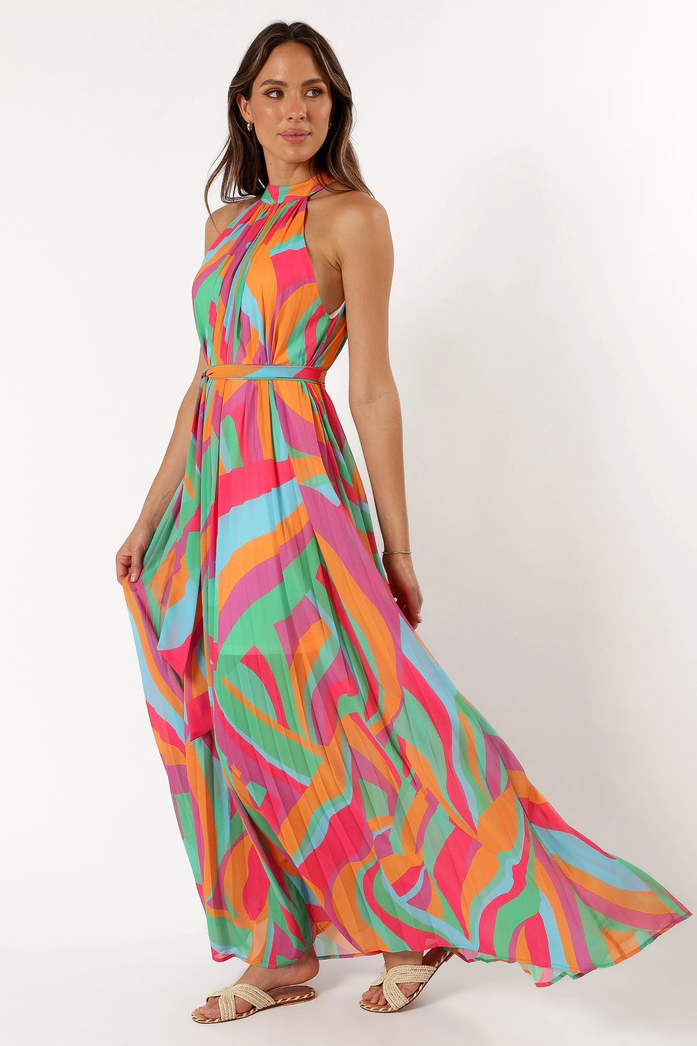 Leandra Halterneck Maxi Dress - Multicoloured - Image 5