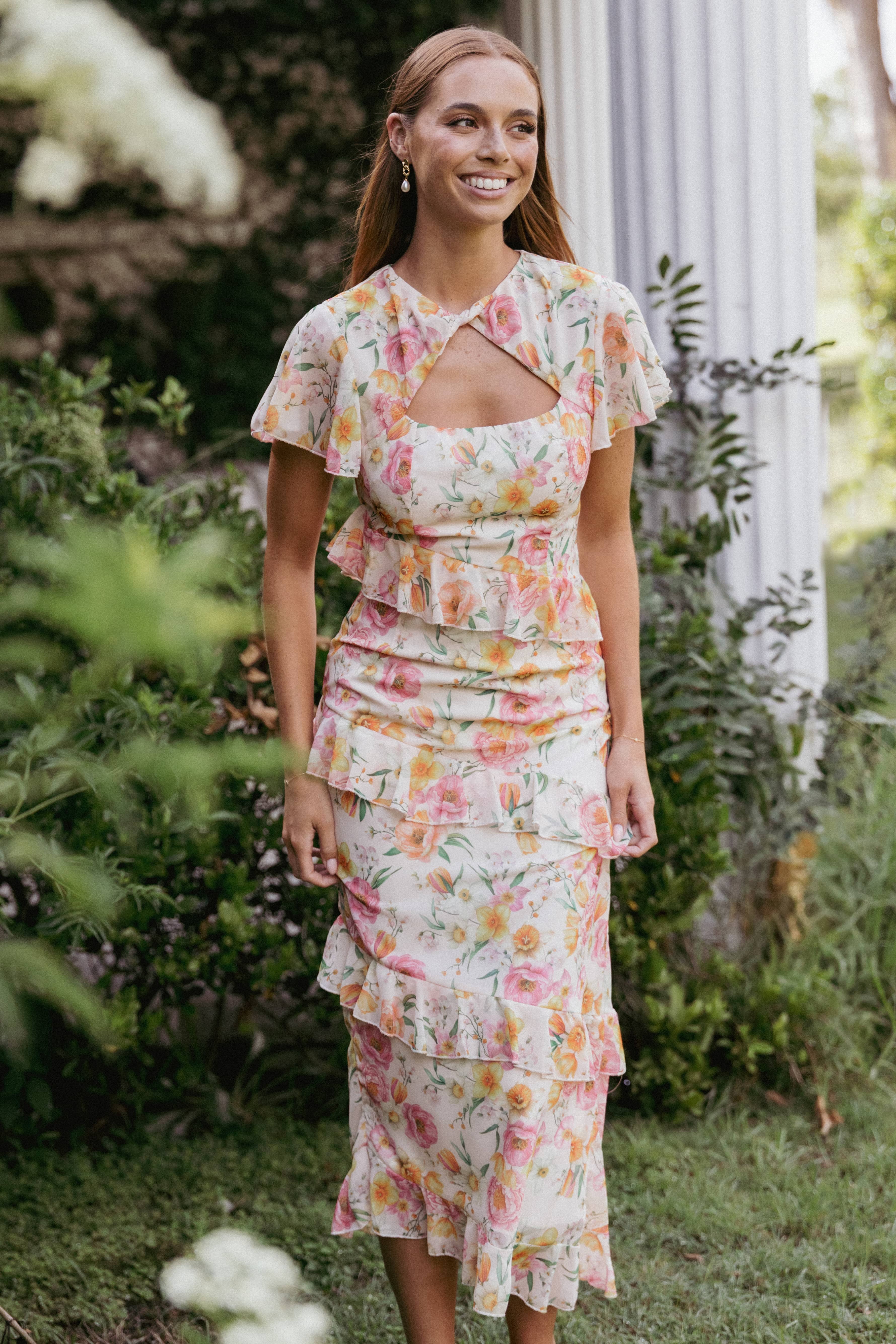 Leila Maxi Dress - Peony - Image 9