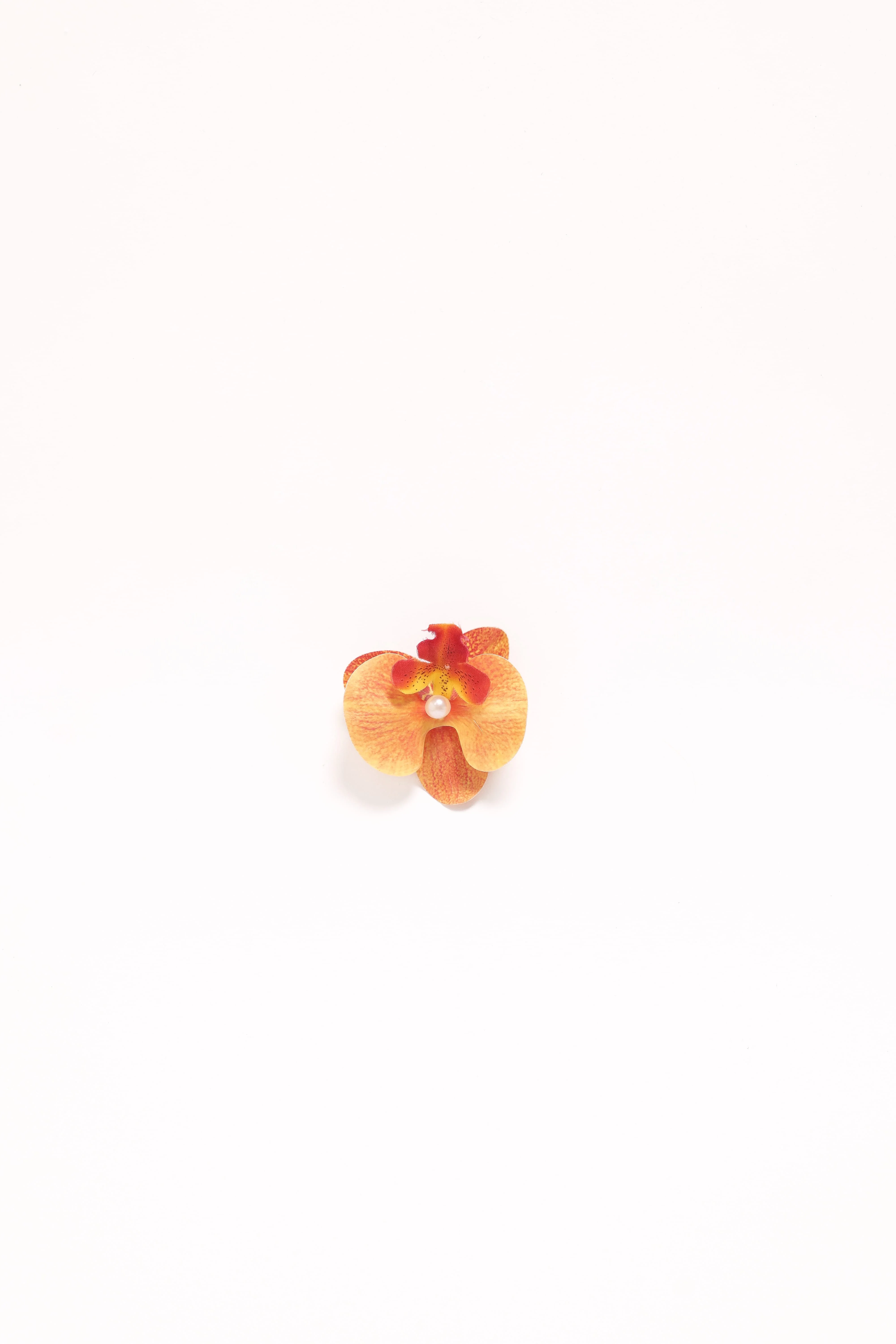 Leila Orchid Hair Clip - Orange - Image 3