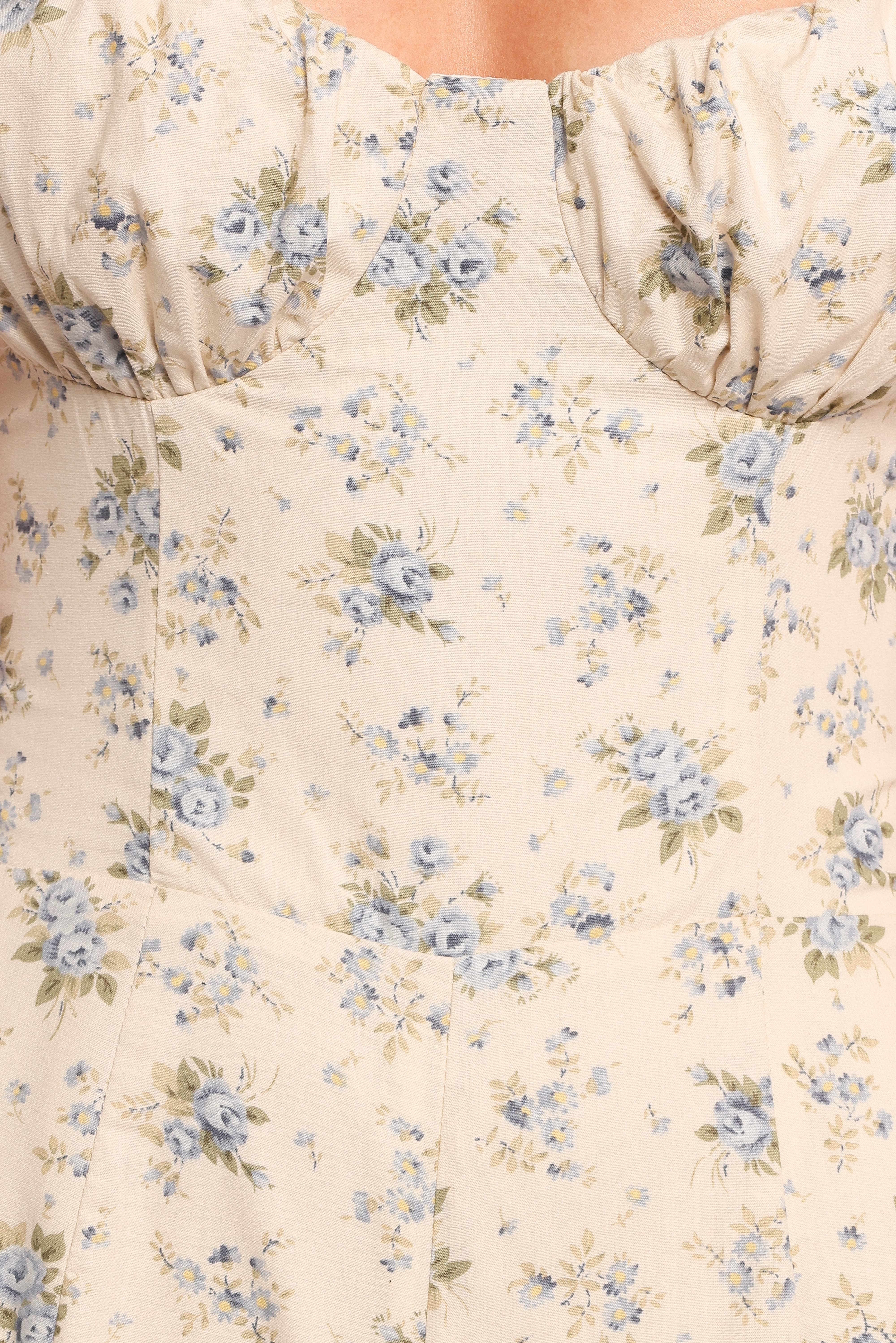 Lemie Corset Jumpsuit - Blue Floral - Image 6