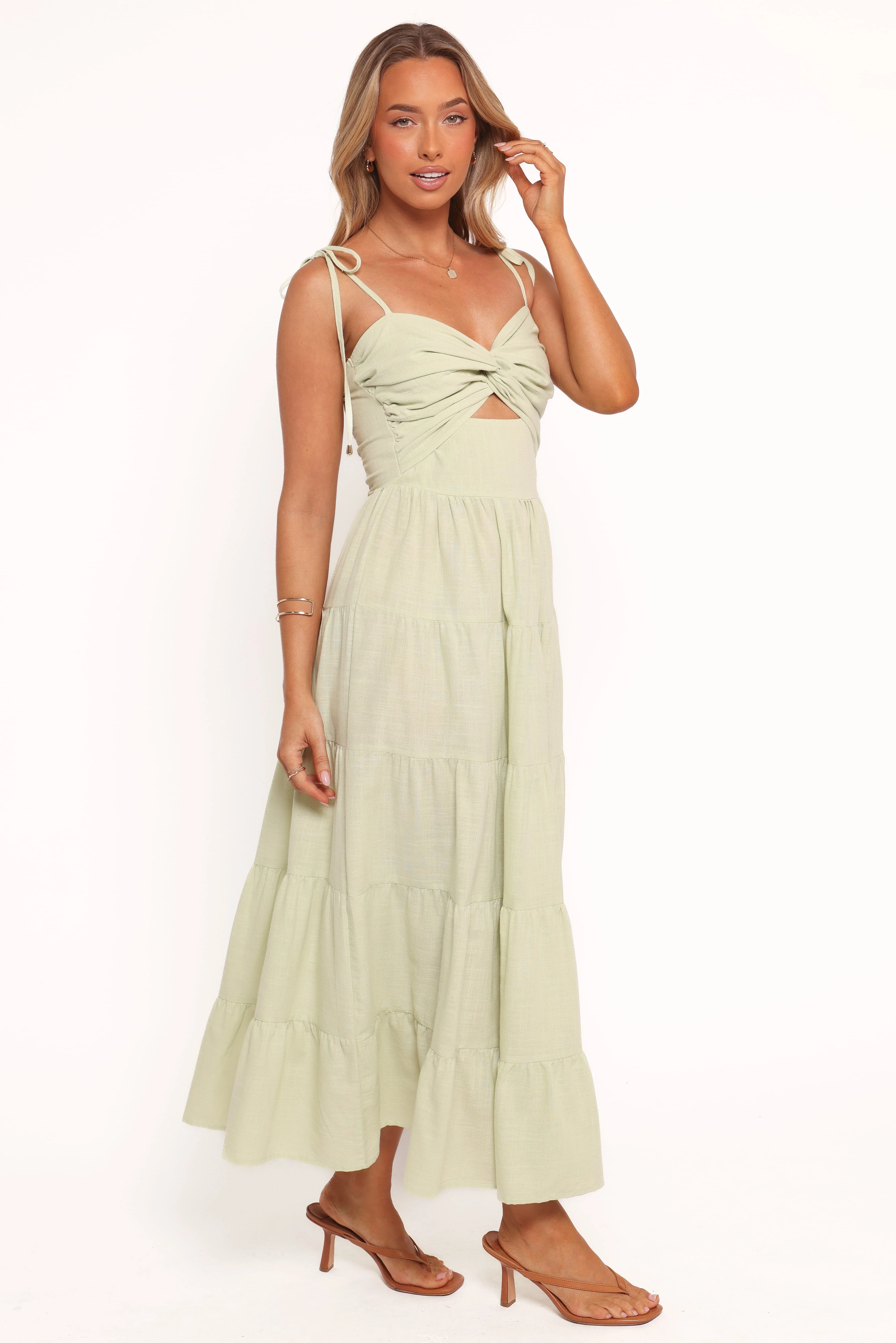 Lenny Maxi Dress - Sage - Image 3