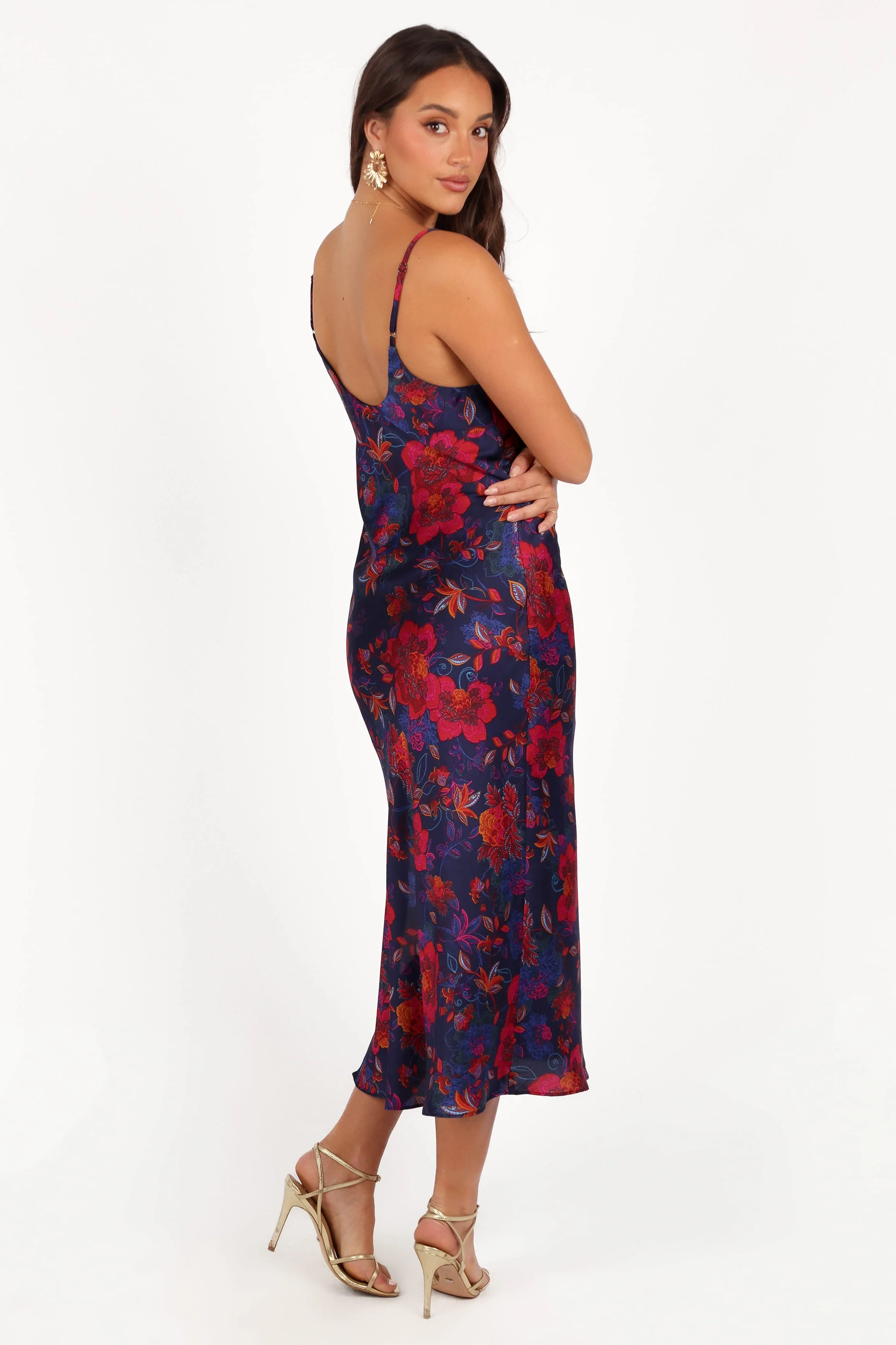 Lenore Midi Dress - Midnight Pomegranate - Image 3