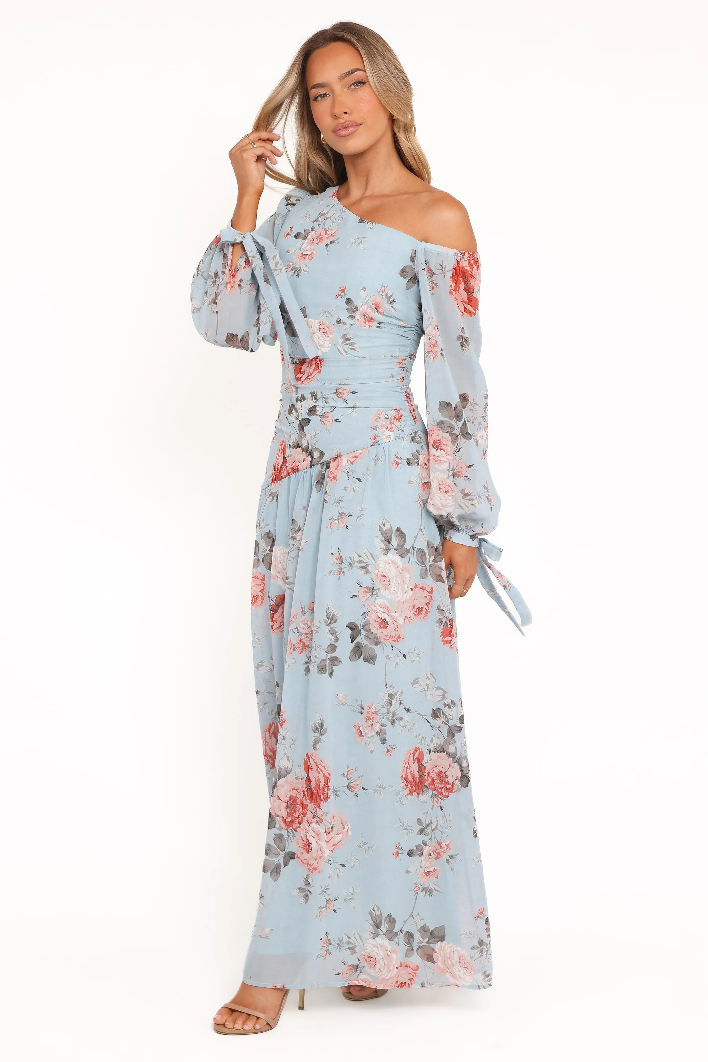 Levine Maxi Dress - Blue Floral - Image 4