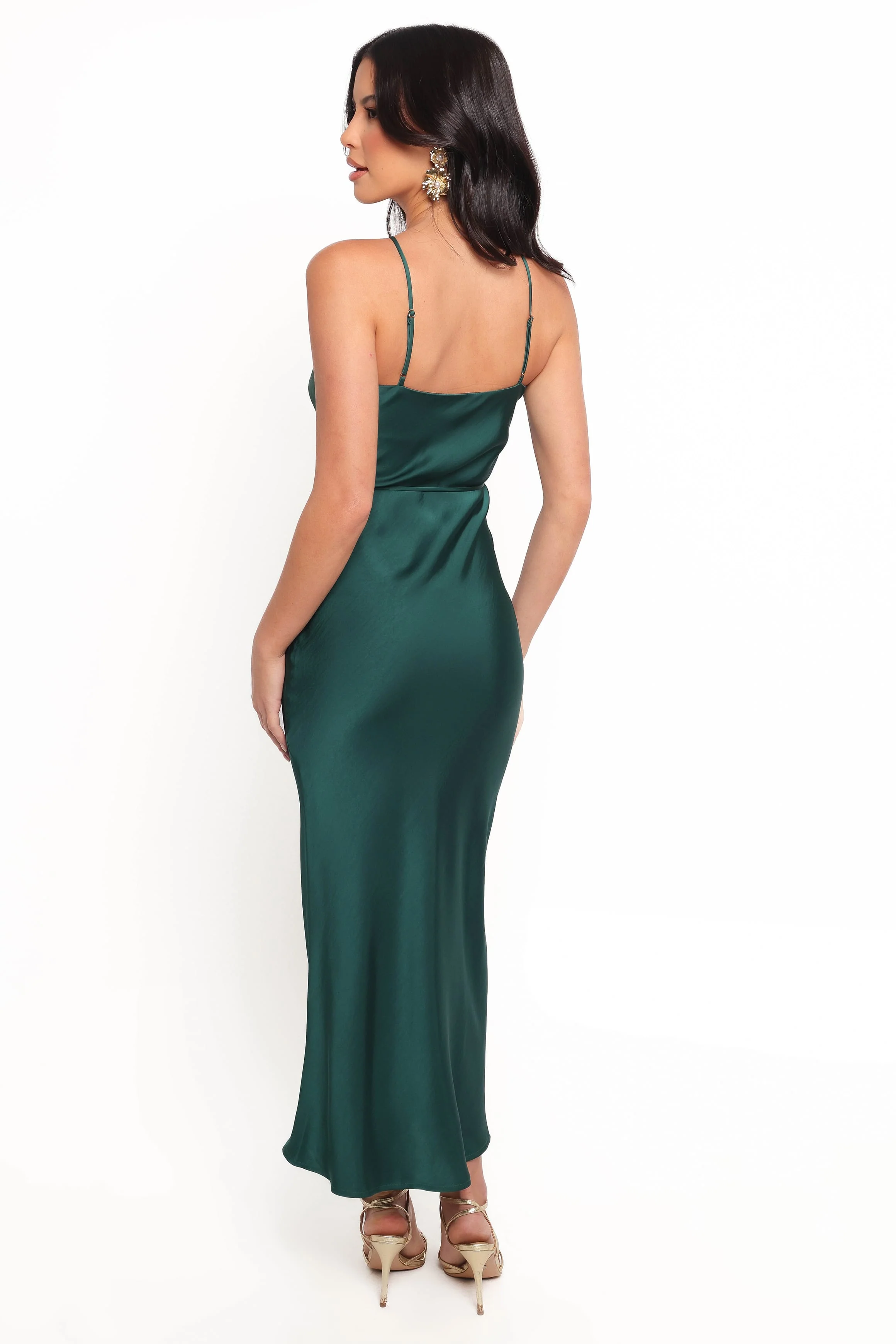 Liana Midi Dress - Emerald Green - Image 4