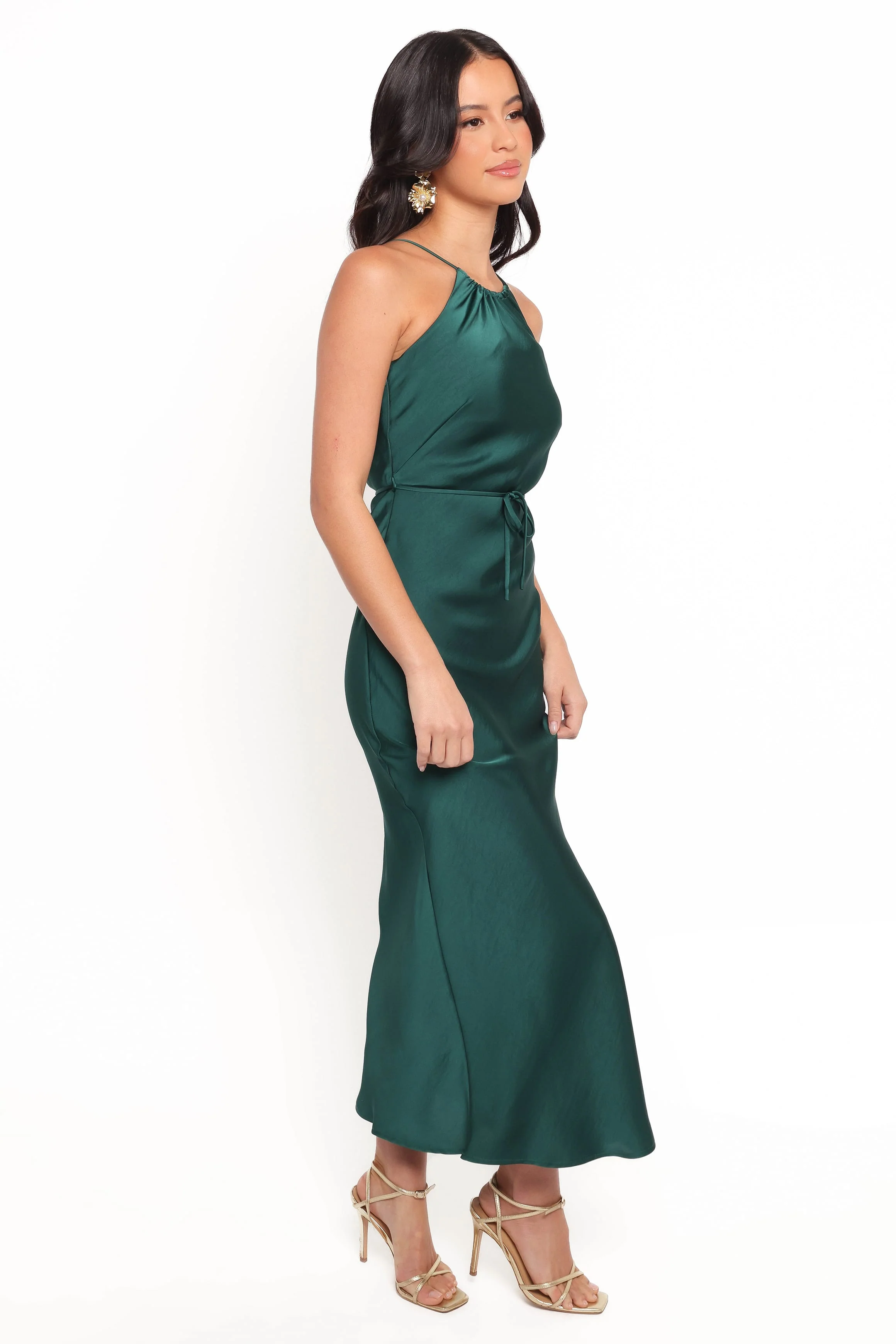 Liana Midi Dress - Emerald Green - Image 5
