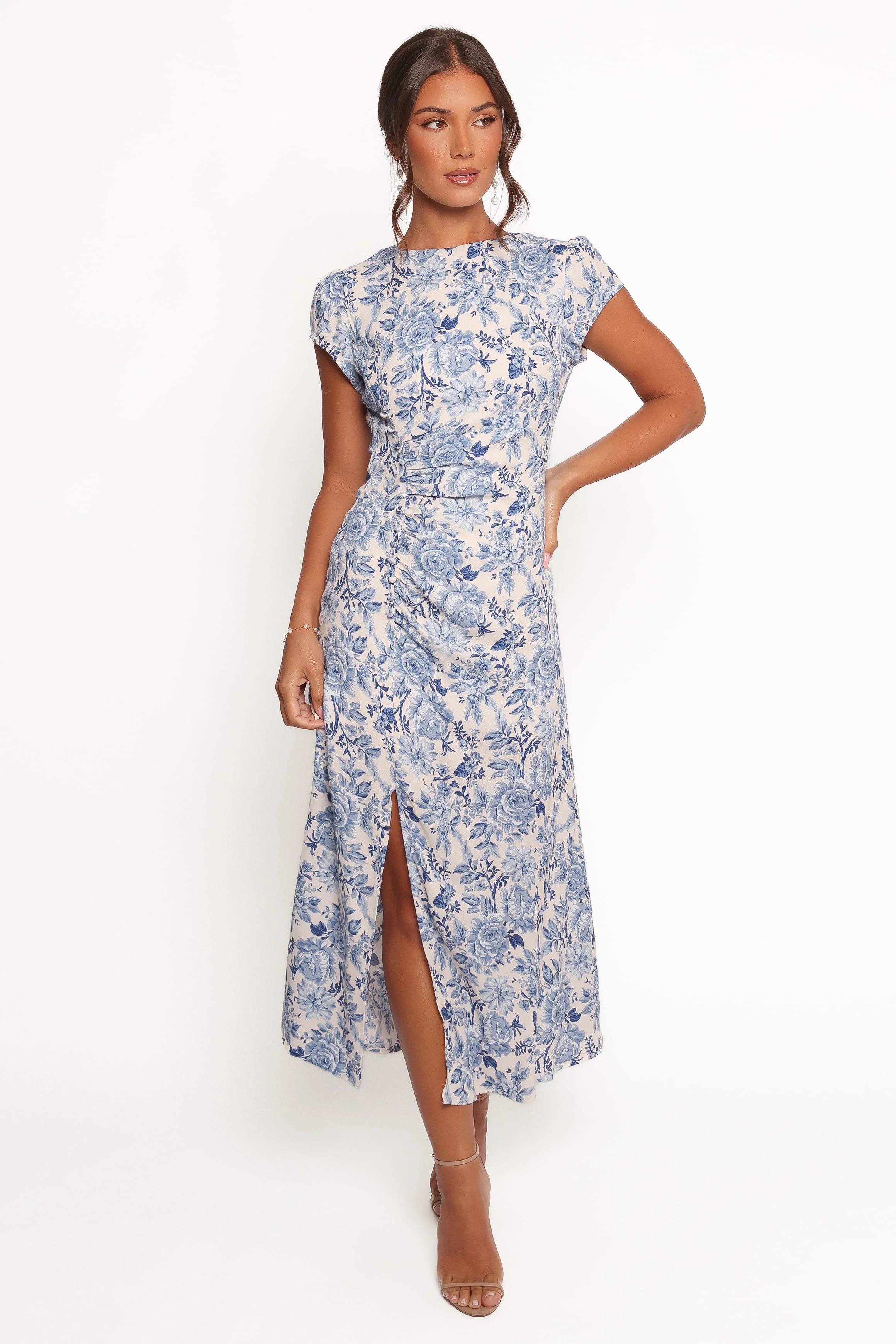 Lisbeth Midi Dress - Blue Floral - Image 2