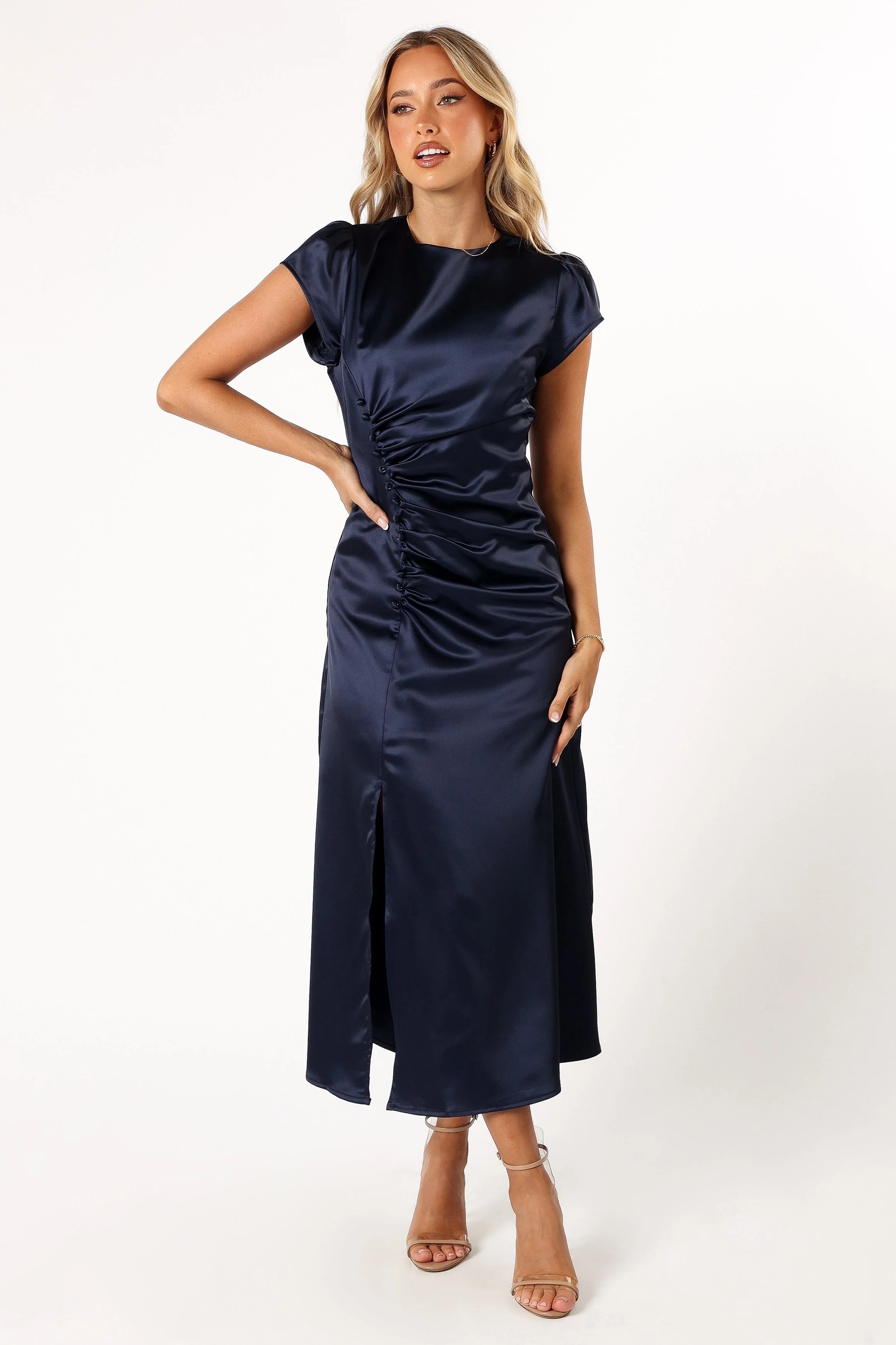 Lisbeth Midi Dress - Navy - Image 4