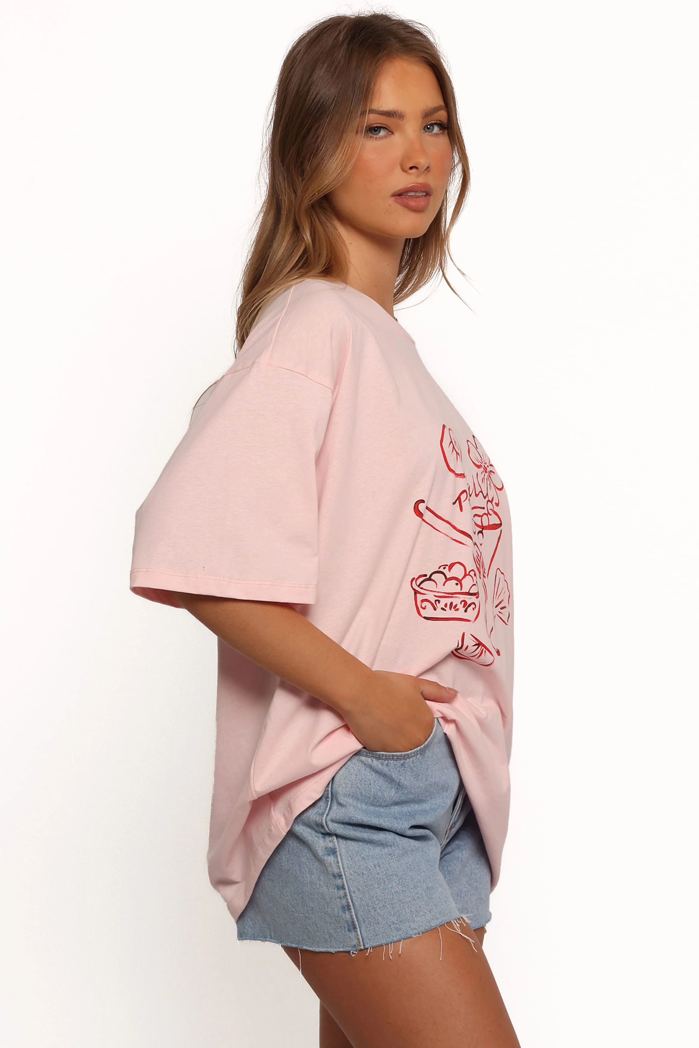 Loa Graphic Tee - Pink/Red - Image 6