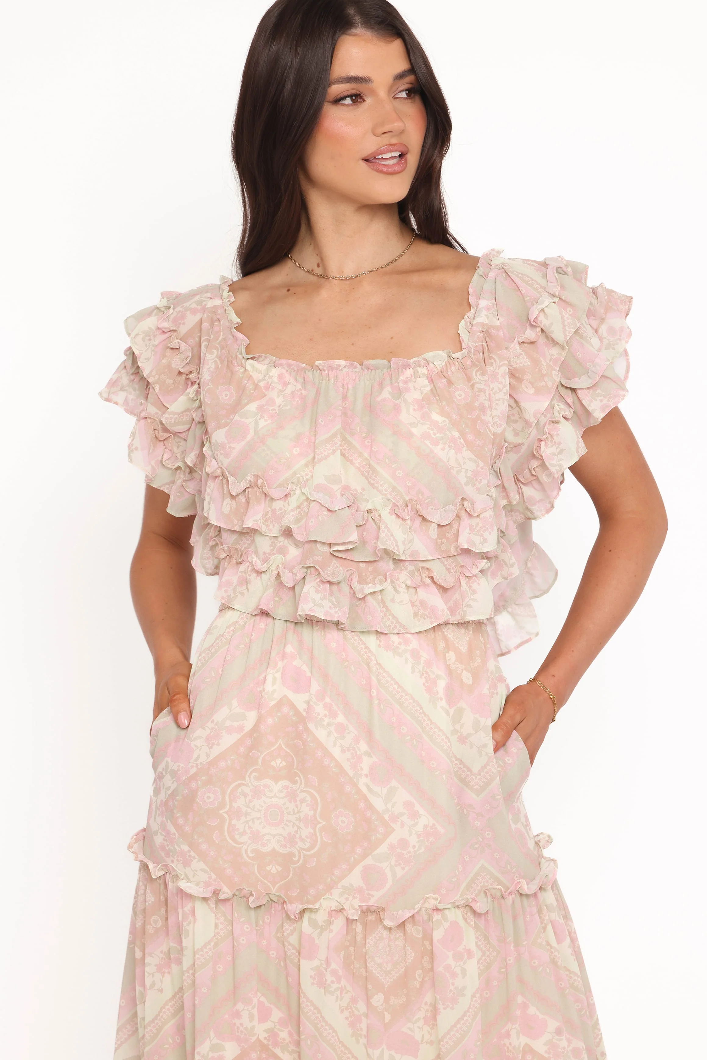 Lovine Maxi Dress - Sage Paisley - Image 2