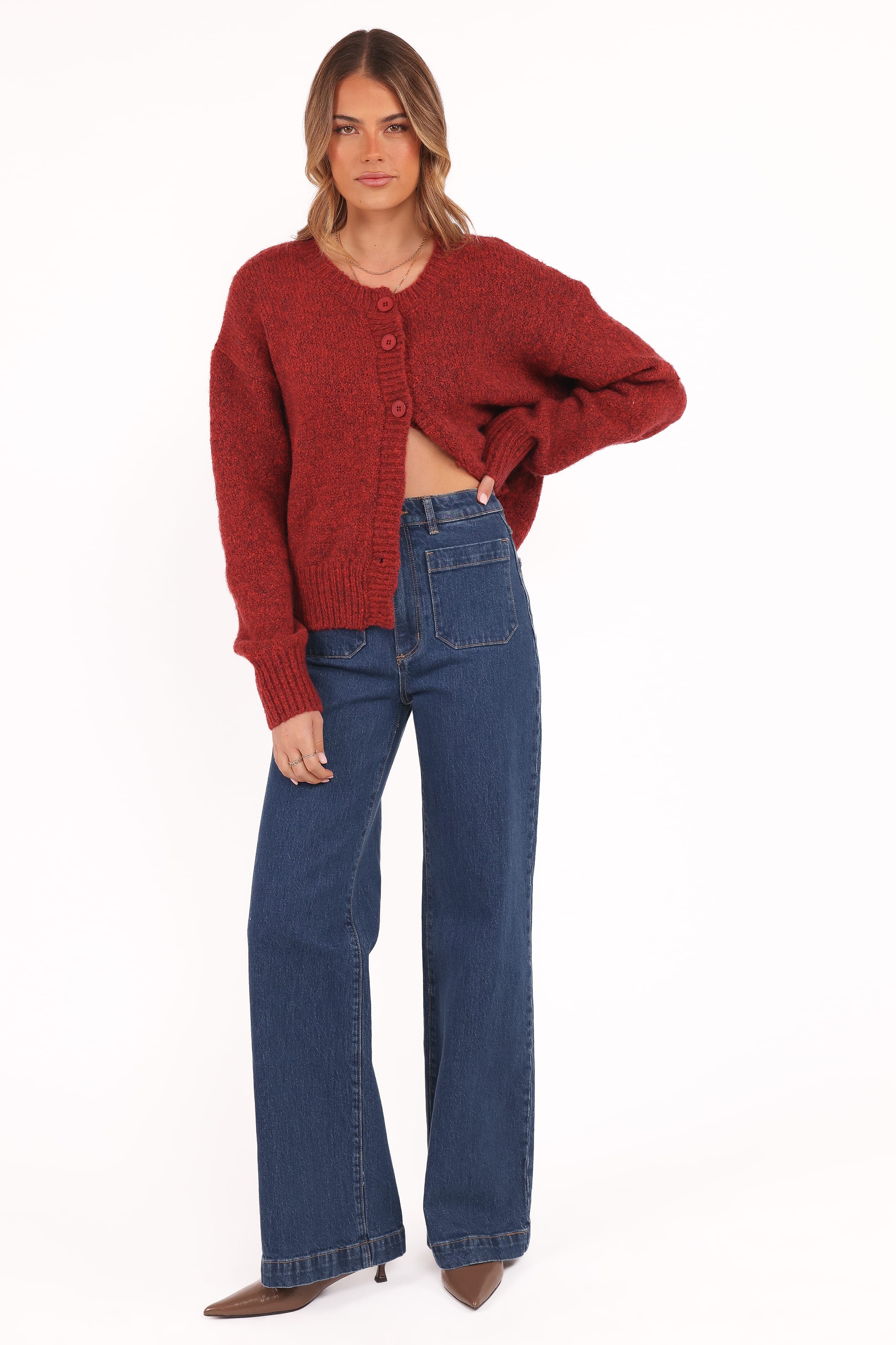 Lucah Cardigan - Dark Red - Image 6