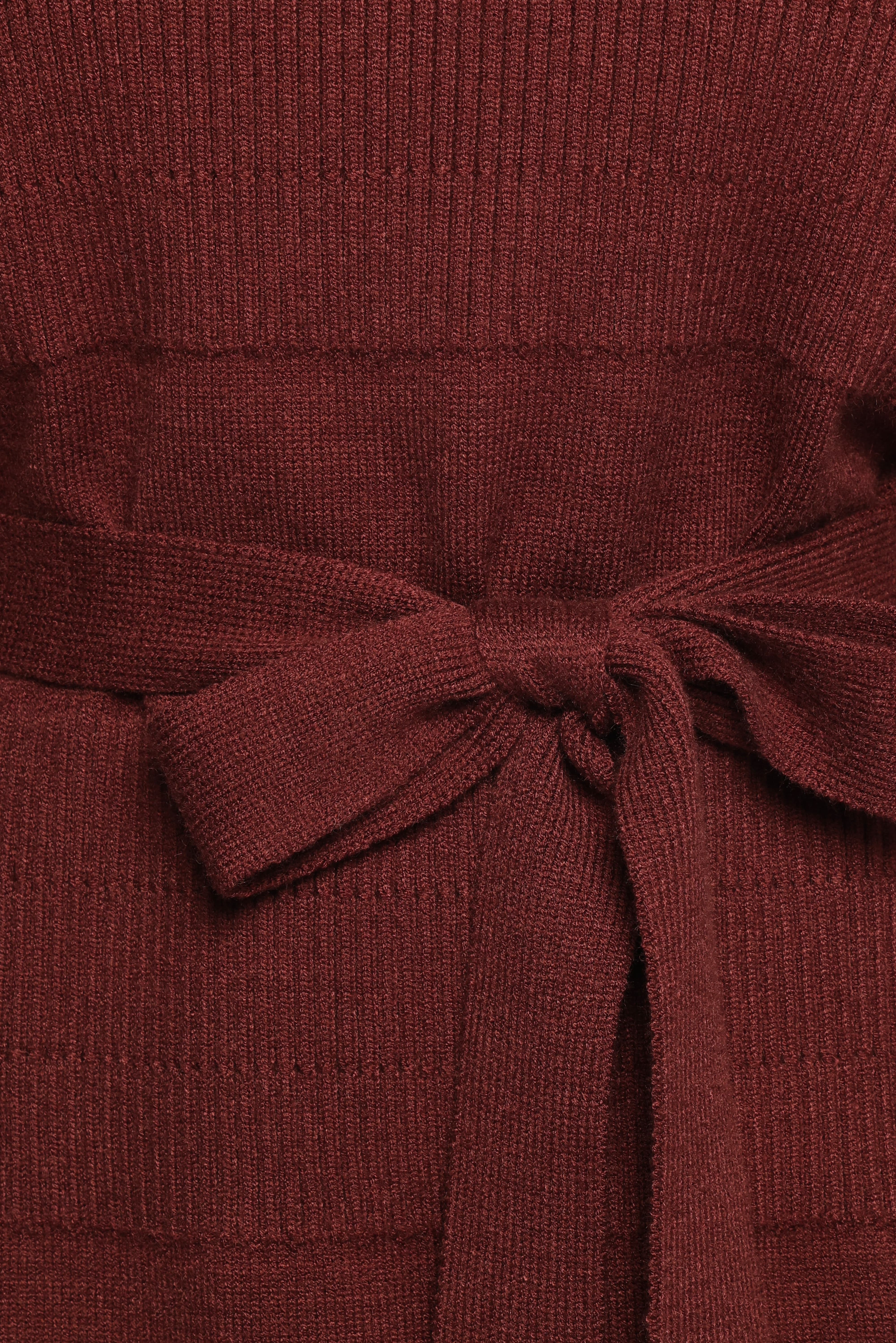 Lucca Mini Sweater Dress - Chocolate Brown - Image 7