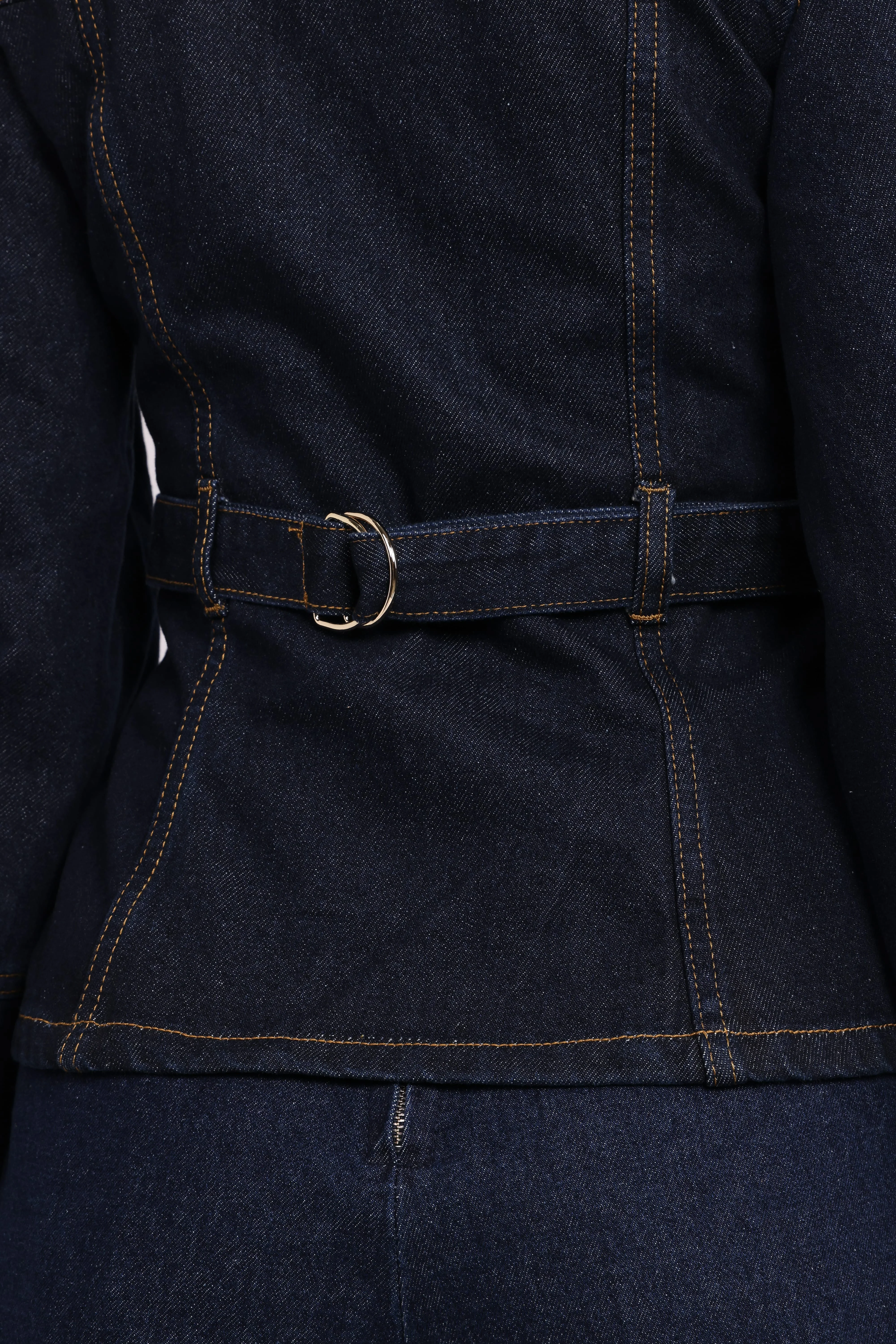Luchia Denim Jacket - Dark Indigo - Image 6
