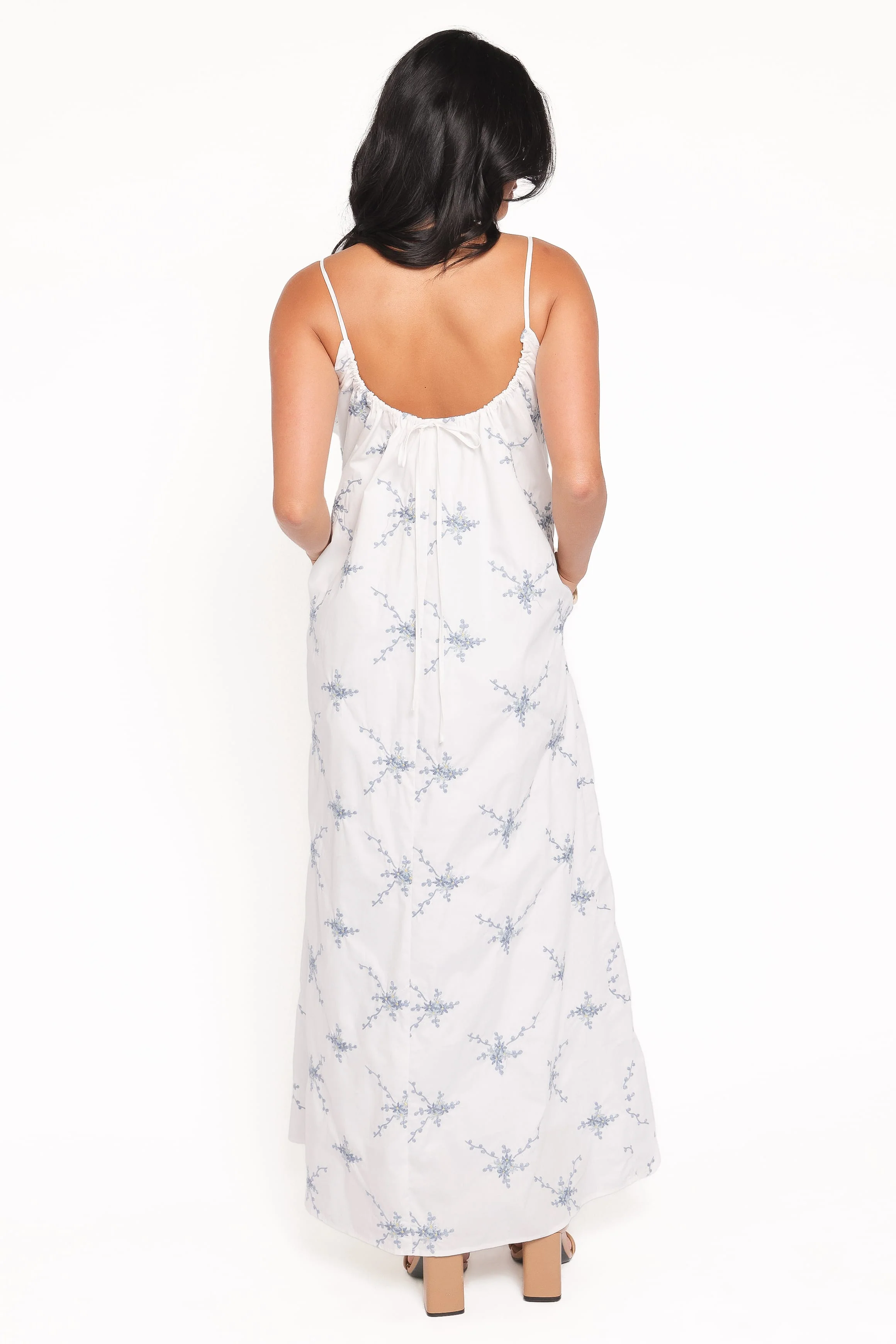 Lumina Maxi Dress - Blue Floral - Image 4