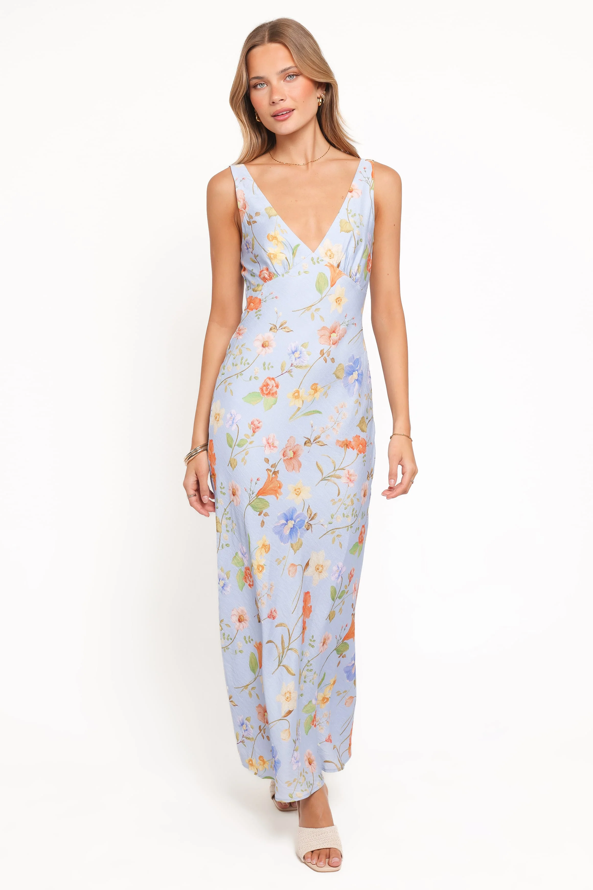 Lunaria Maxi Dress - Blue Floral - Image 5