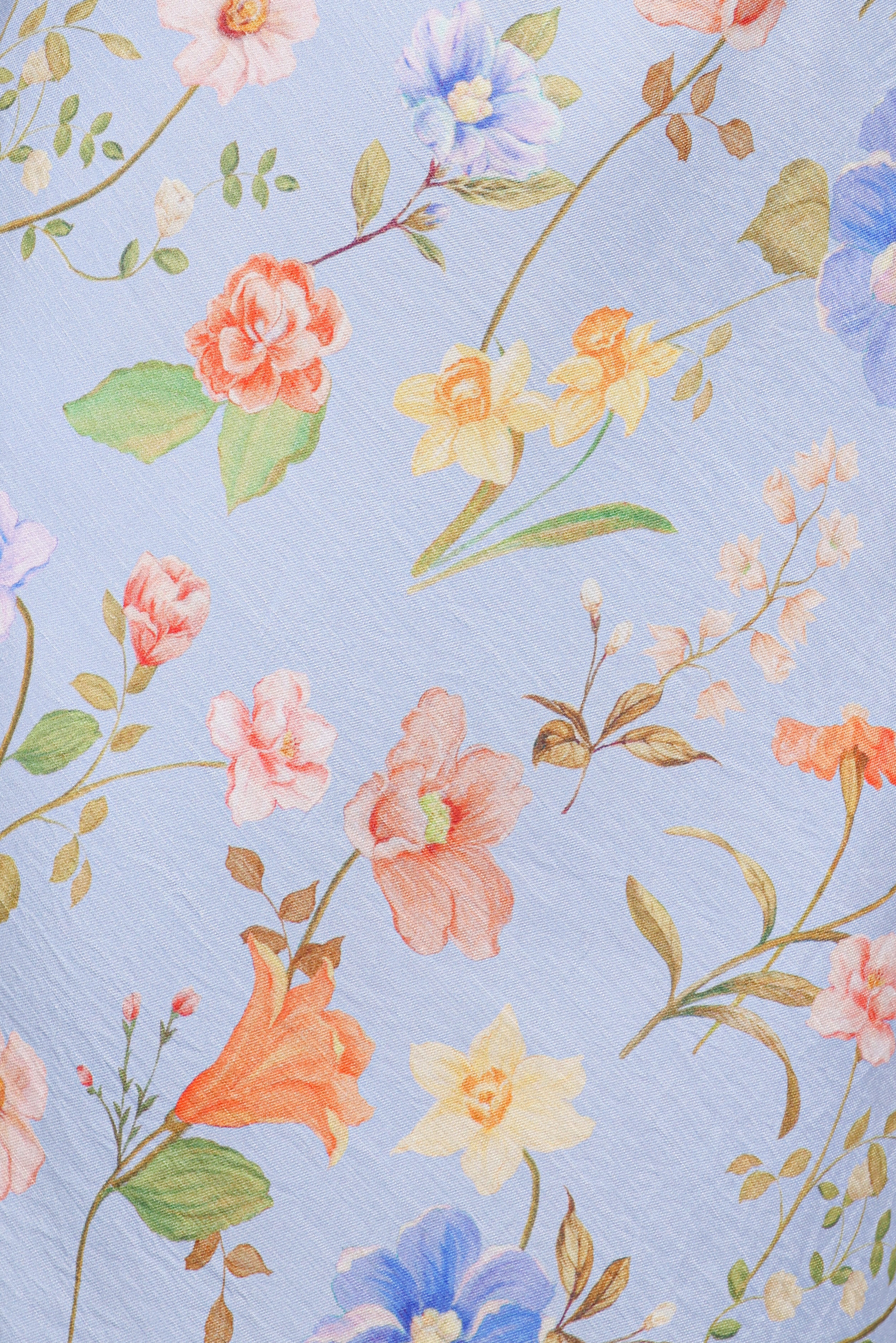 Lunaria Maxi Dress - Blue Floral - Image 6
