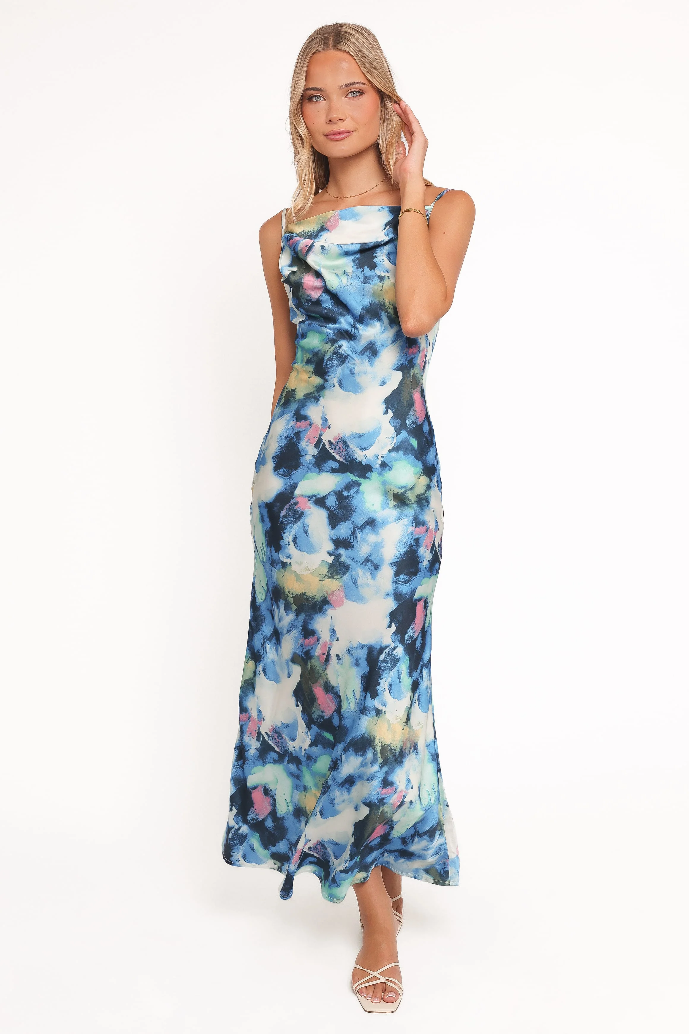 Lyselle Maxi Dress - Blue Print - Image 5