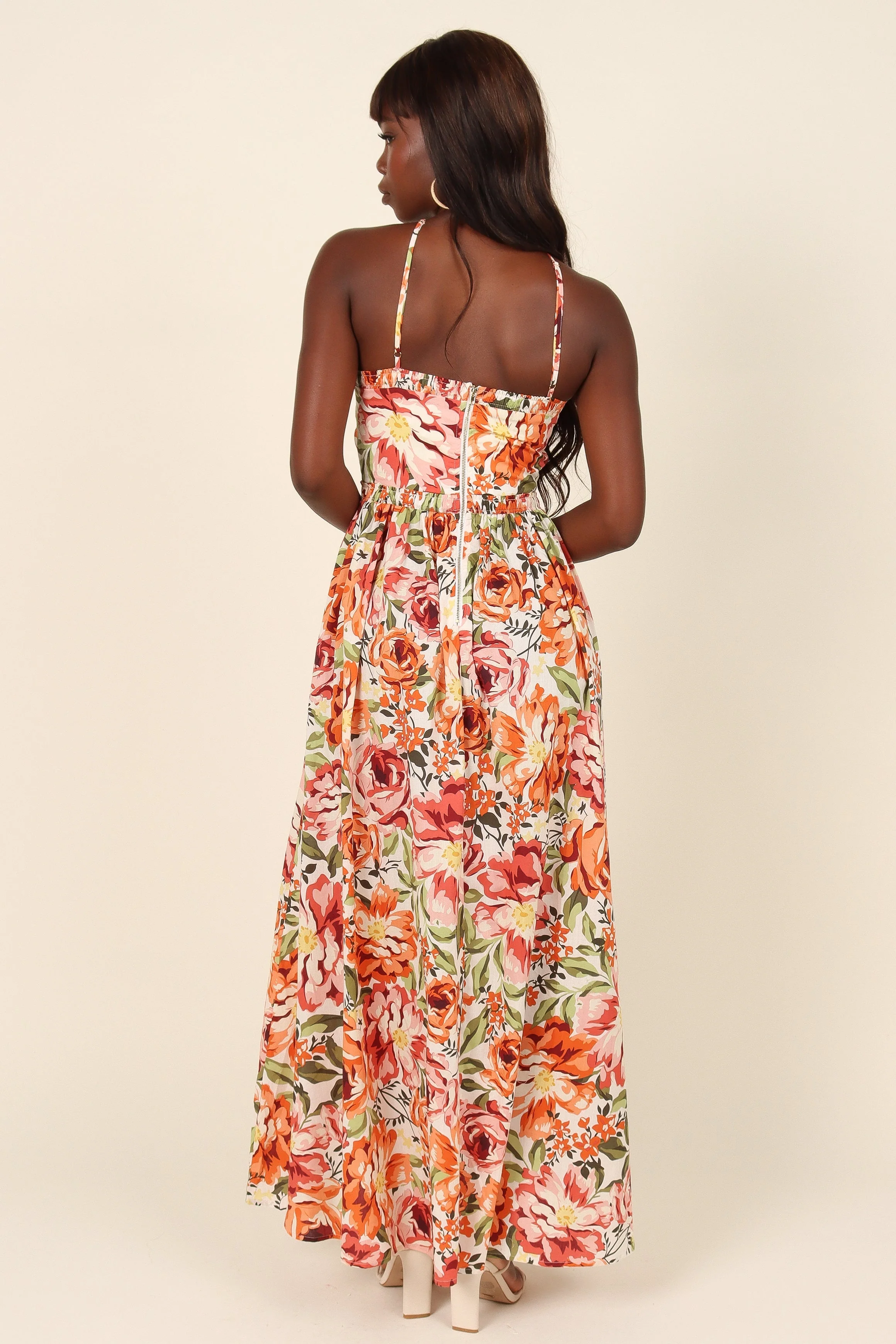 Madeira Dress - Orange Floral - Image 6