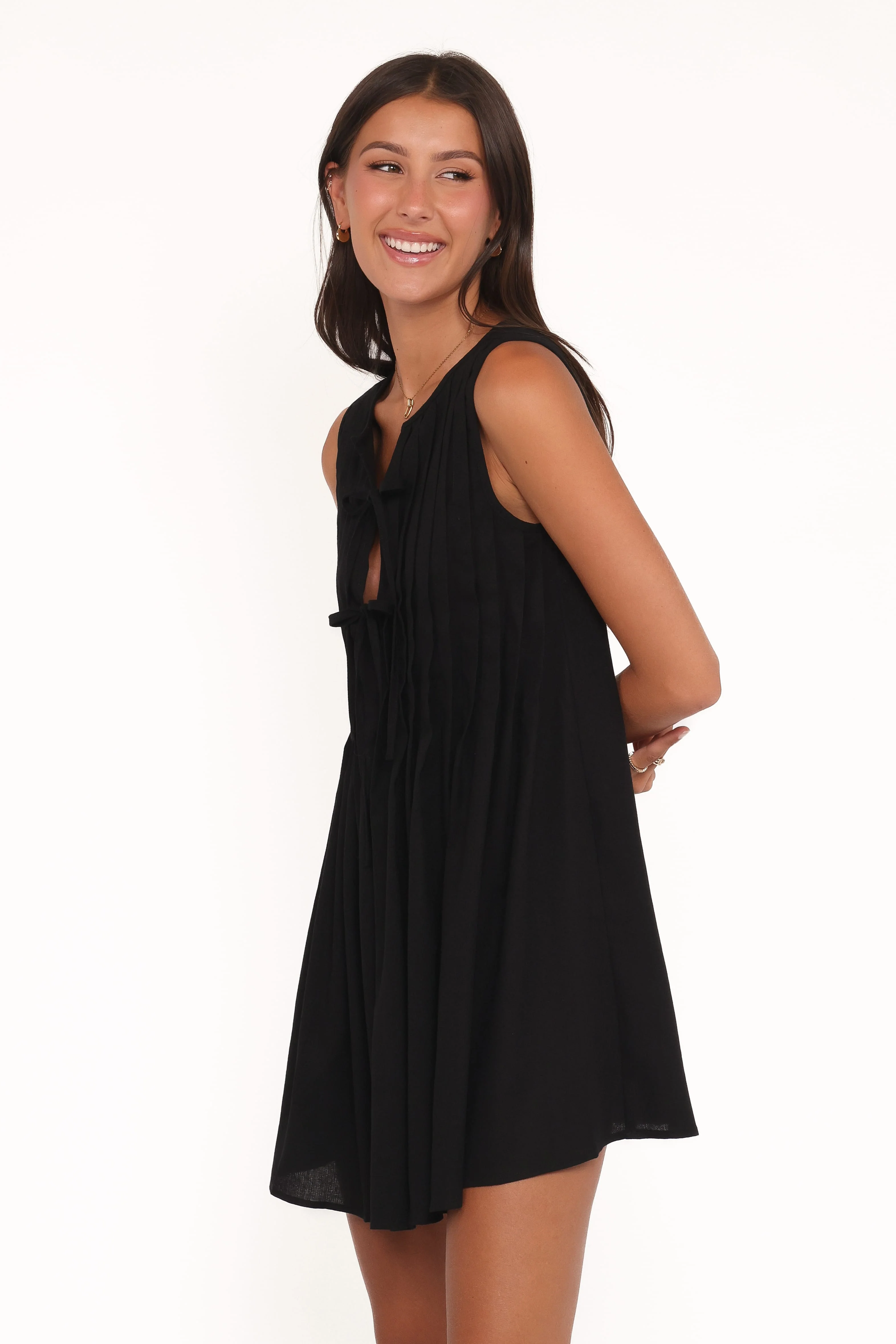 Madeline Mini Dress - Black - Image 3