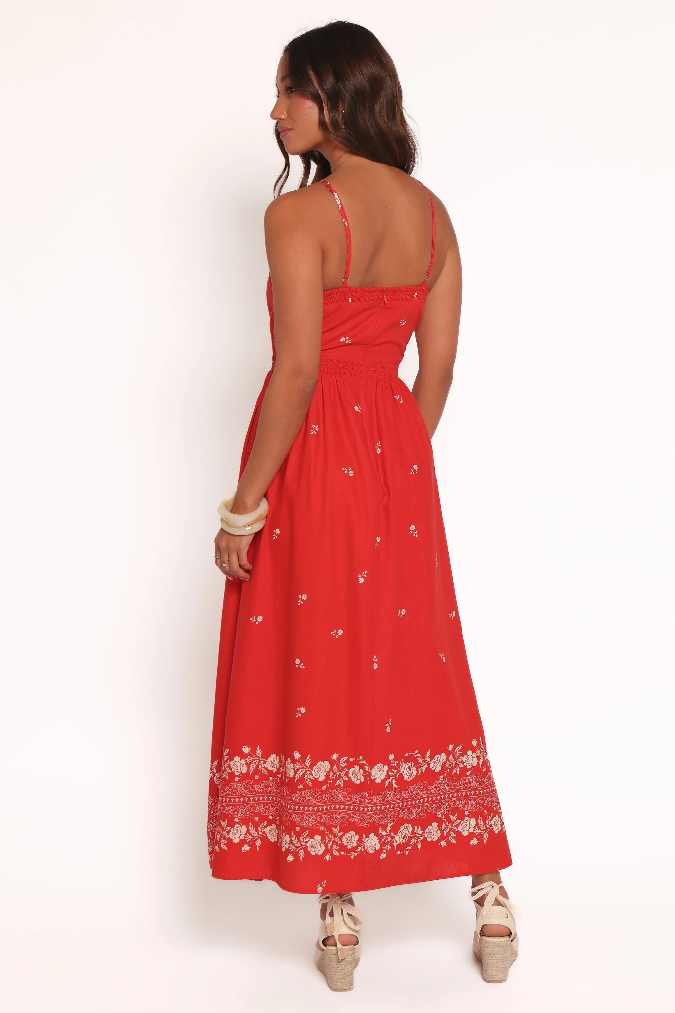 Madi Maxi Dress - Red Floral Bandana - Image 5