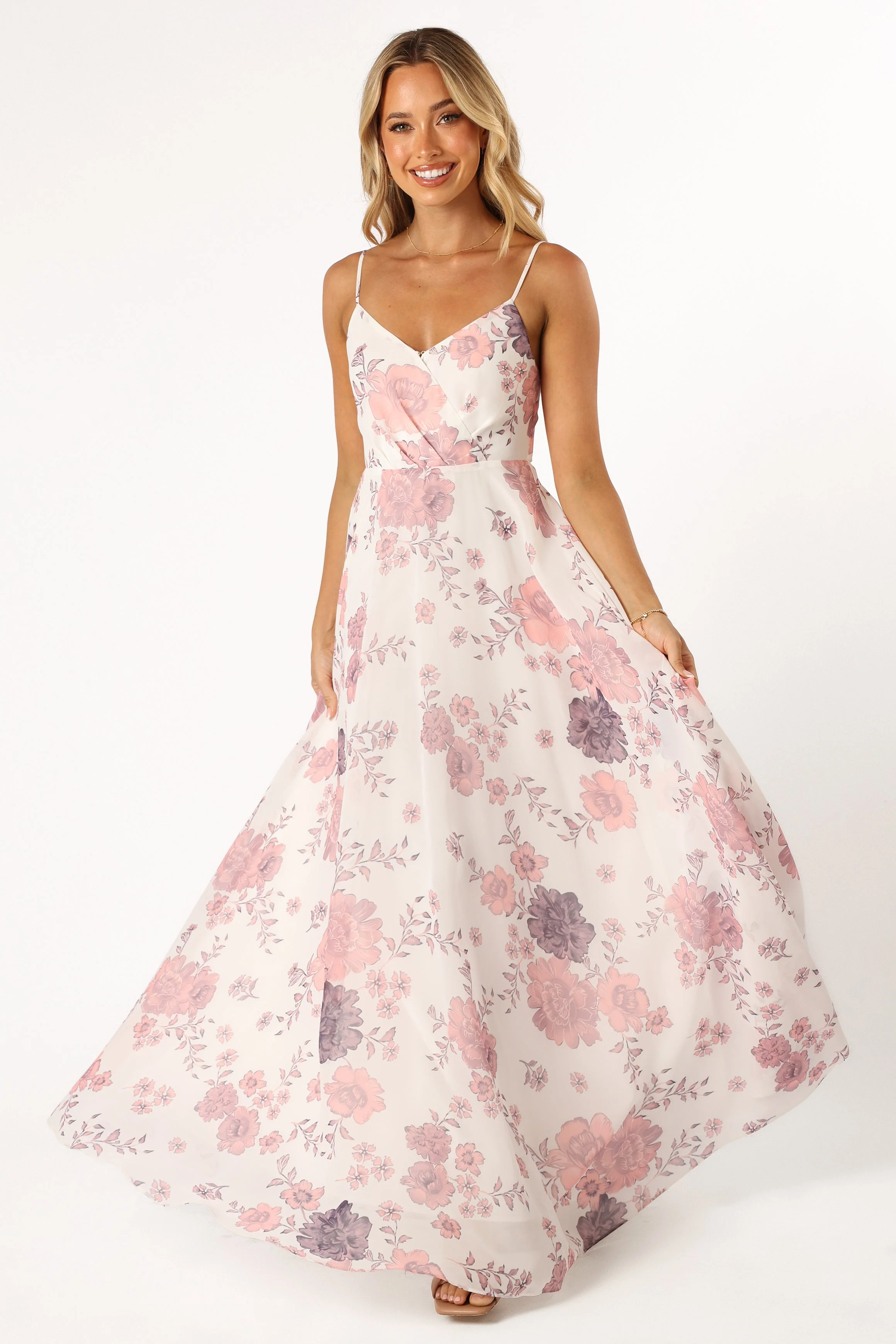 Madilyn Maxi Dress - White Floral - Image 9