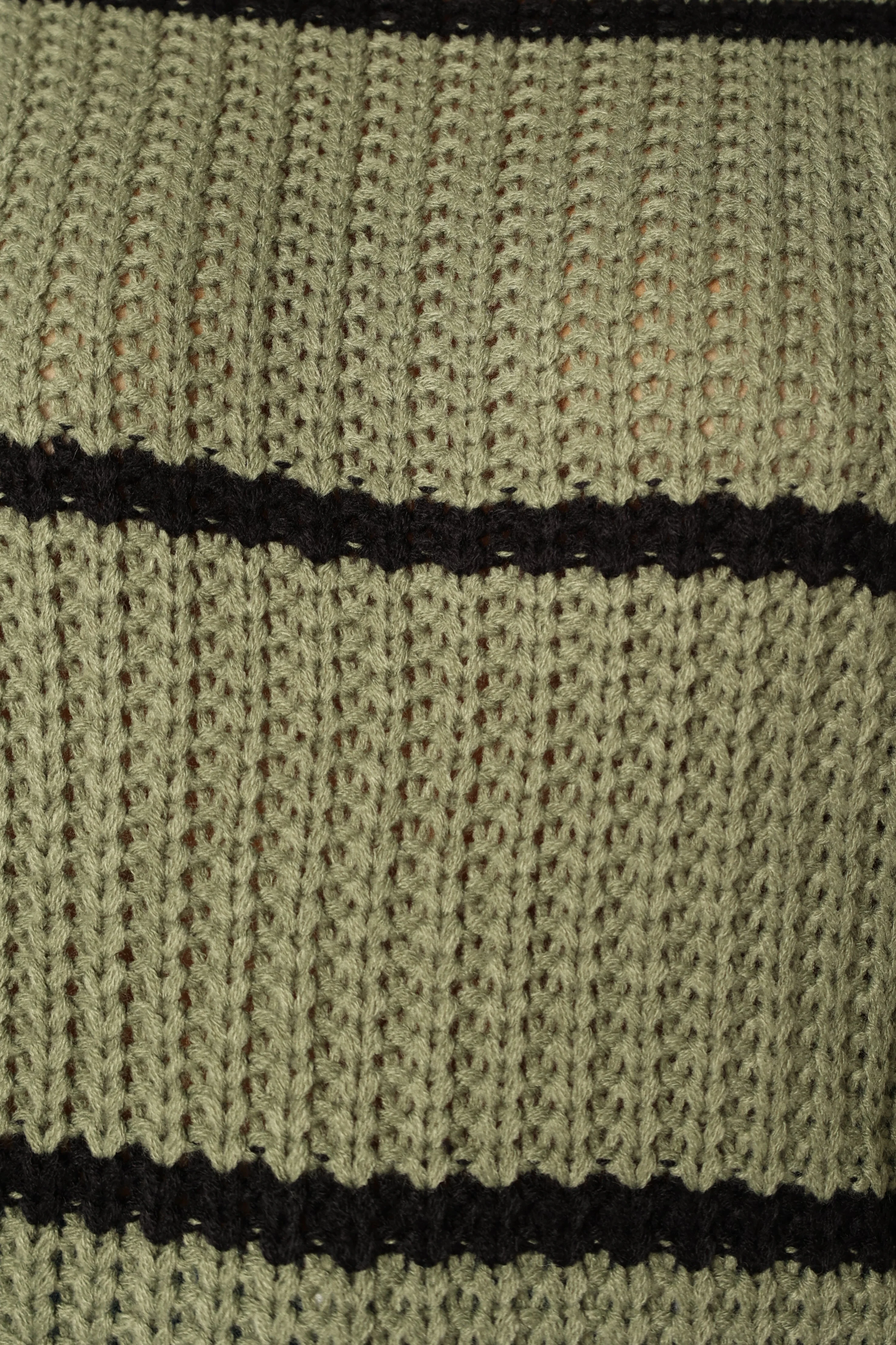 Magdalena Striped Knit Sweater - Khaki - Image 10