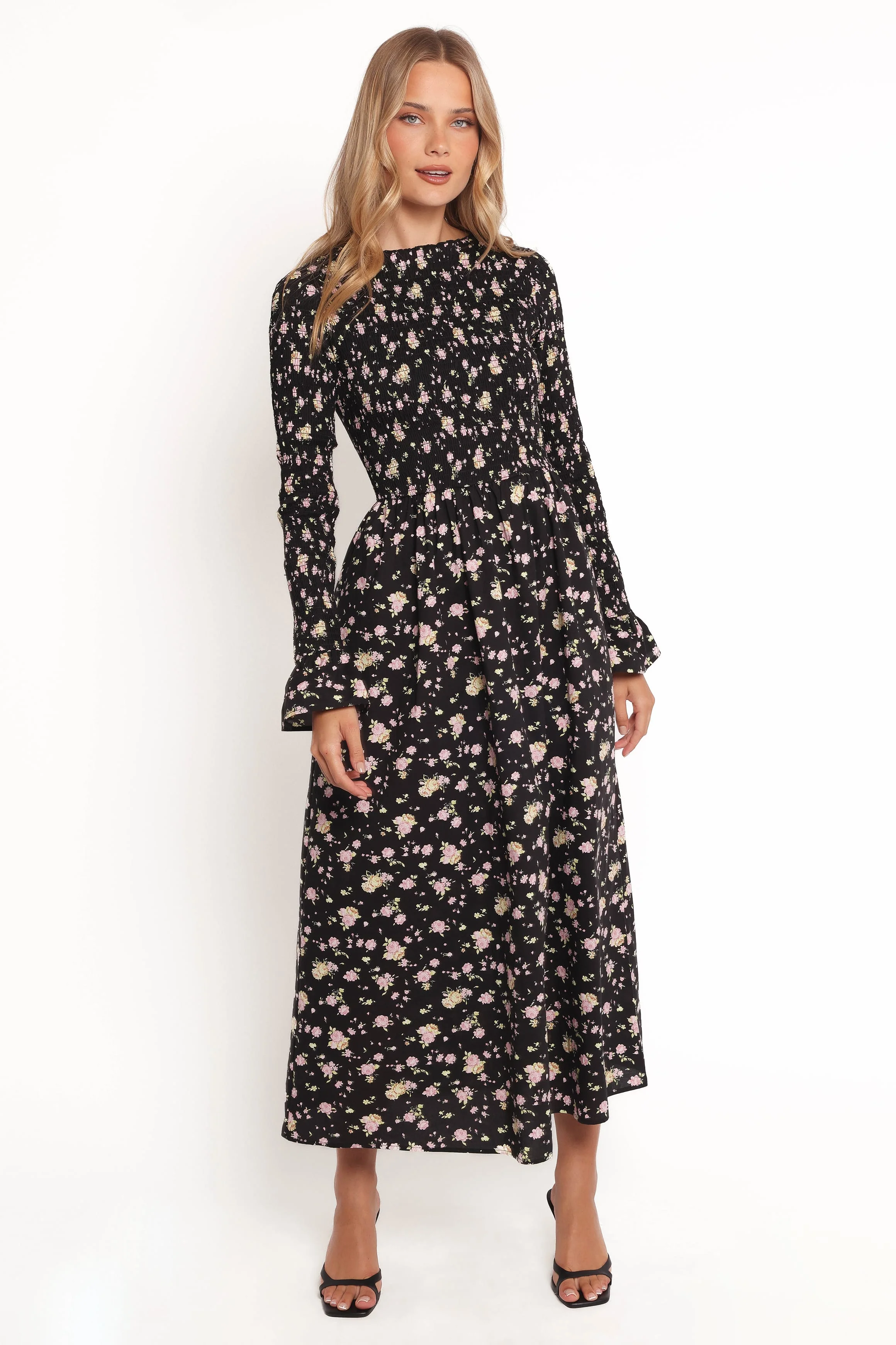 Mairead Maxi Dress - Black Floral - Image 2