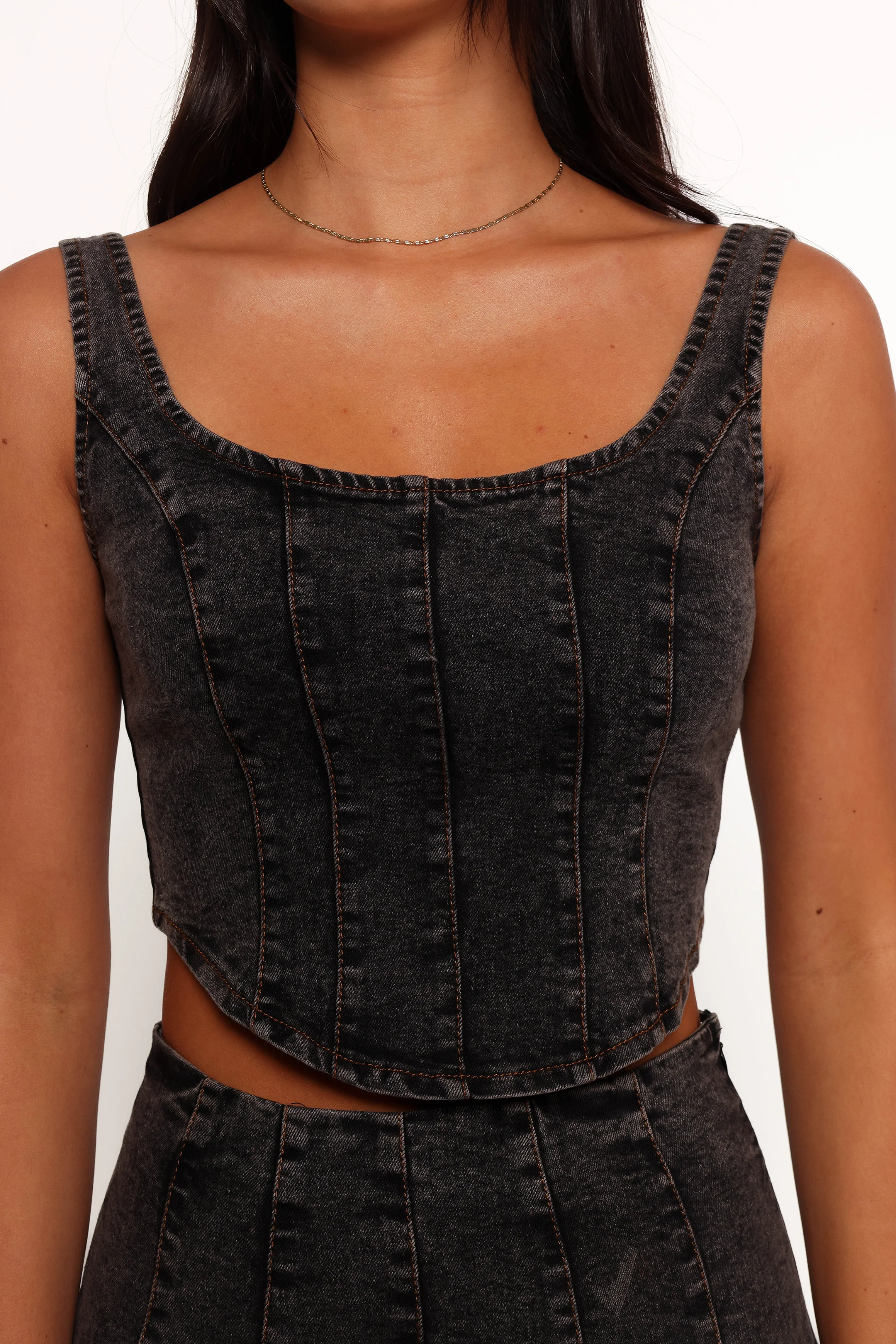 Mara Corset Top - Black - Image 6