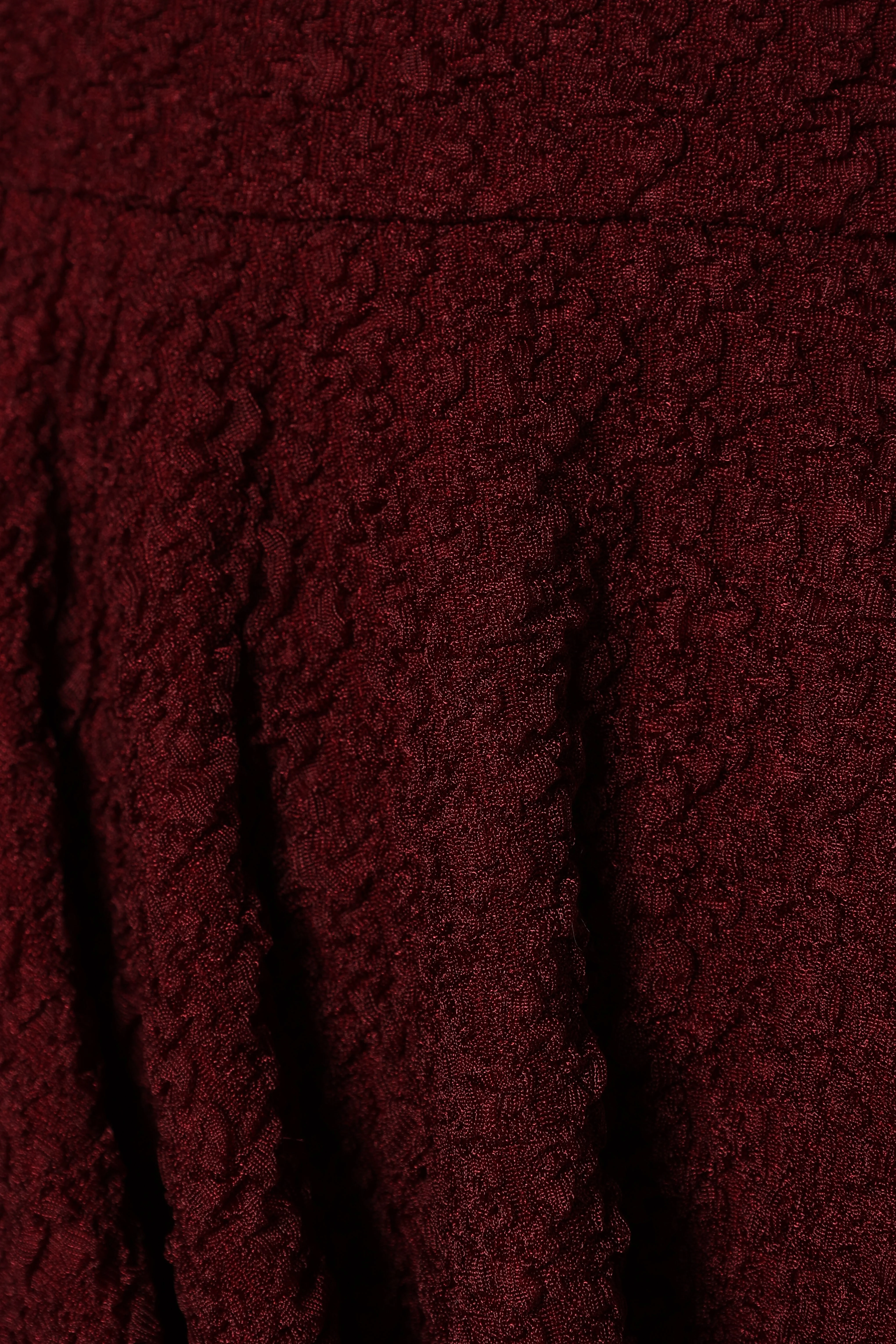 Margaret Mini Dress - Burgundy - Image 8